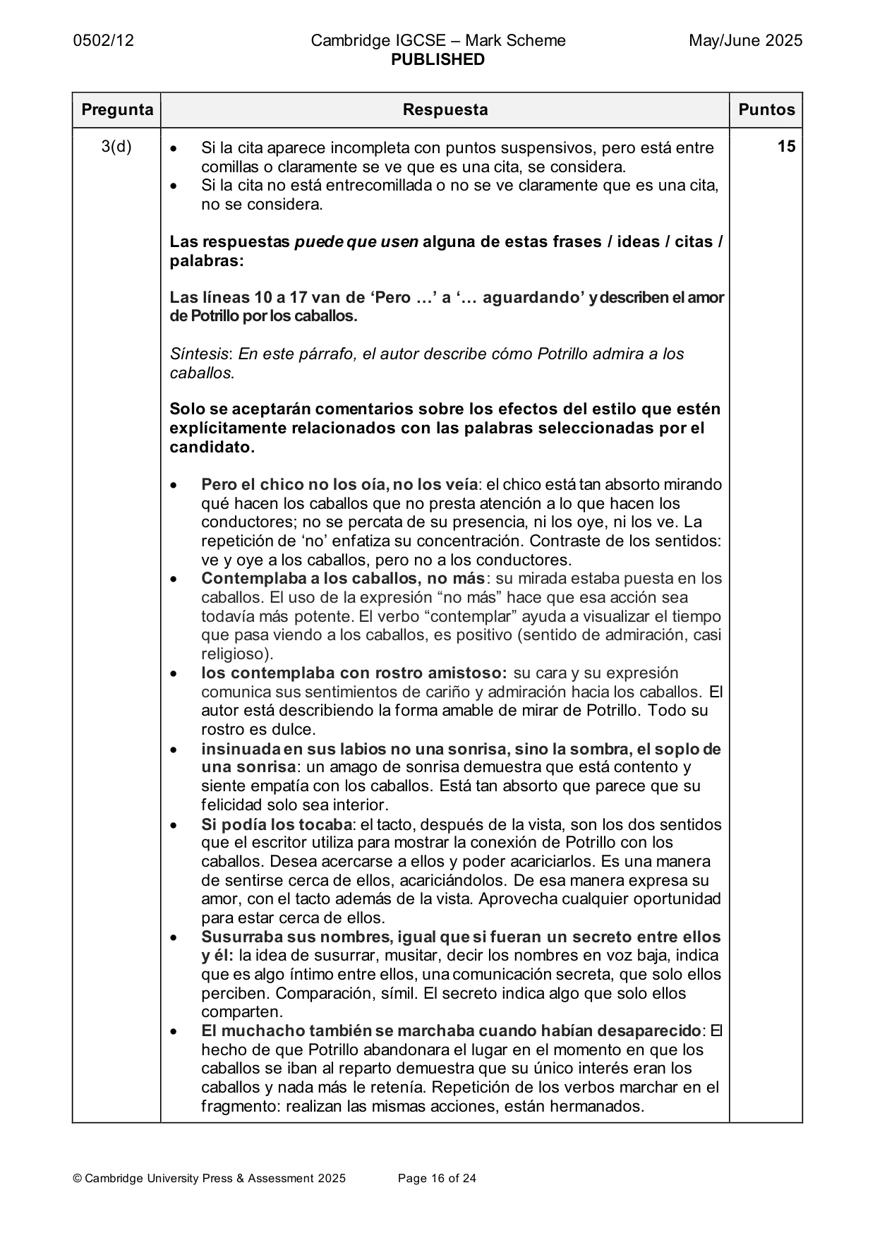 Mark scheme, page 16 of 24