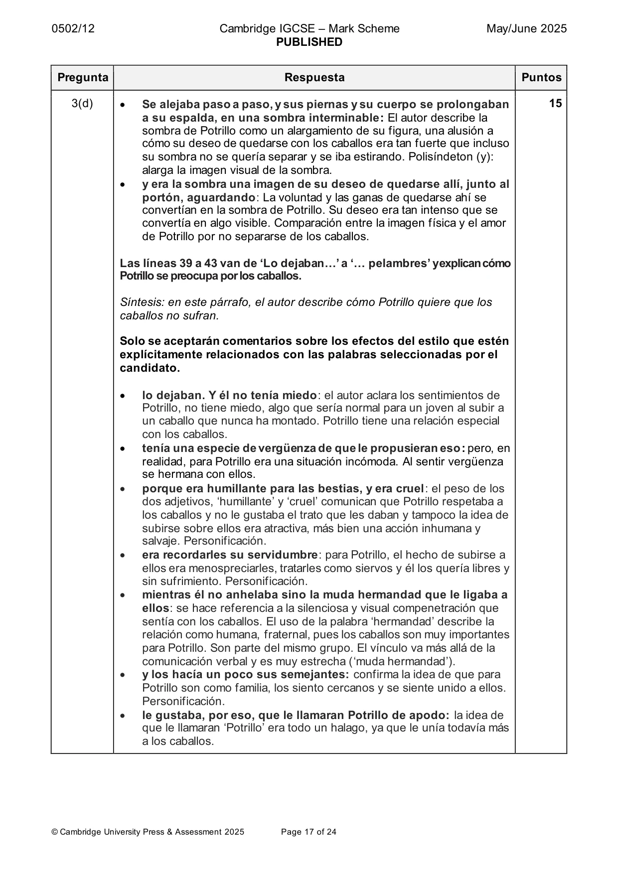 Mark scheme, page 17 of 24