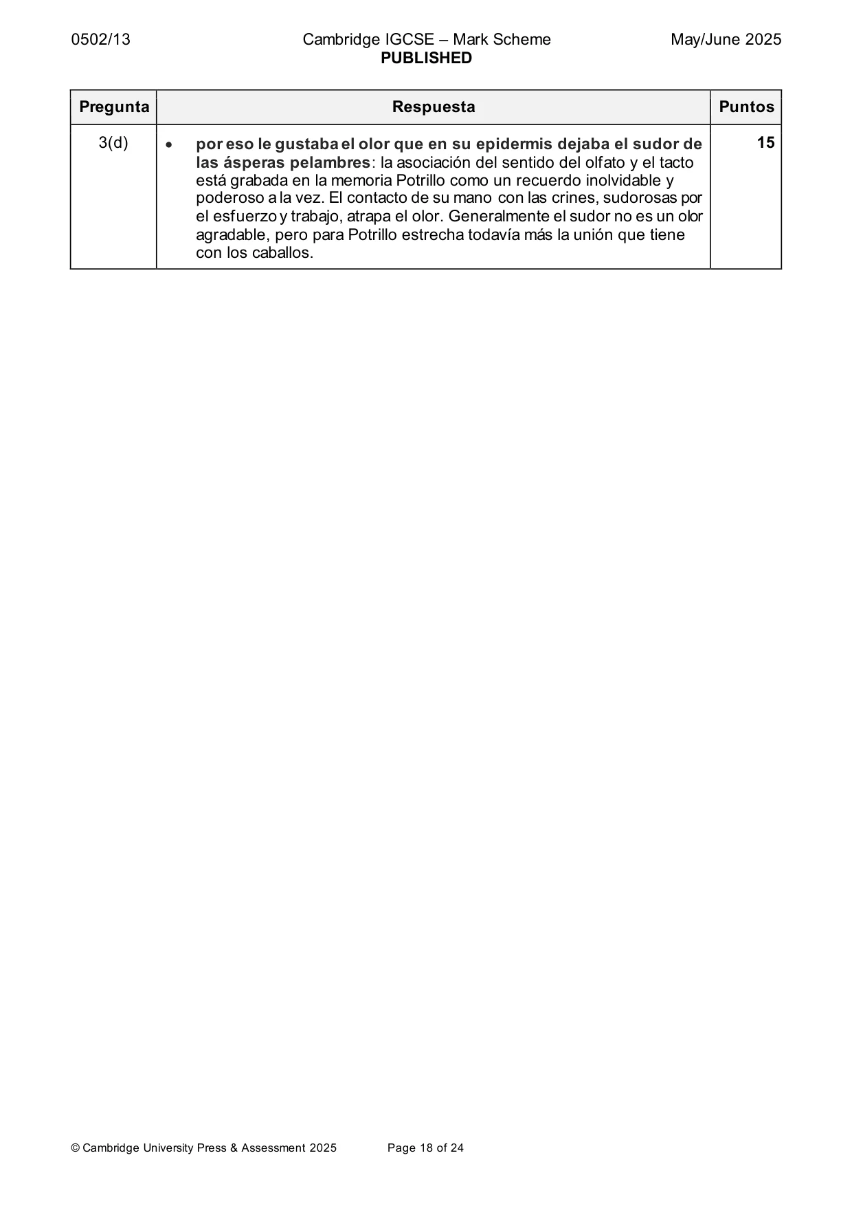 Mark scheme, page 18 of 24