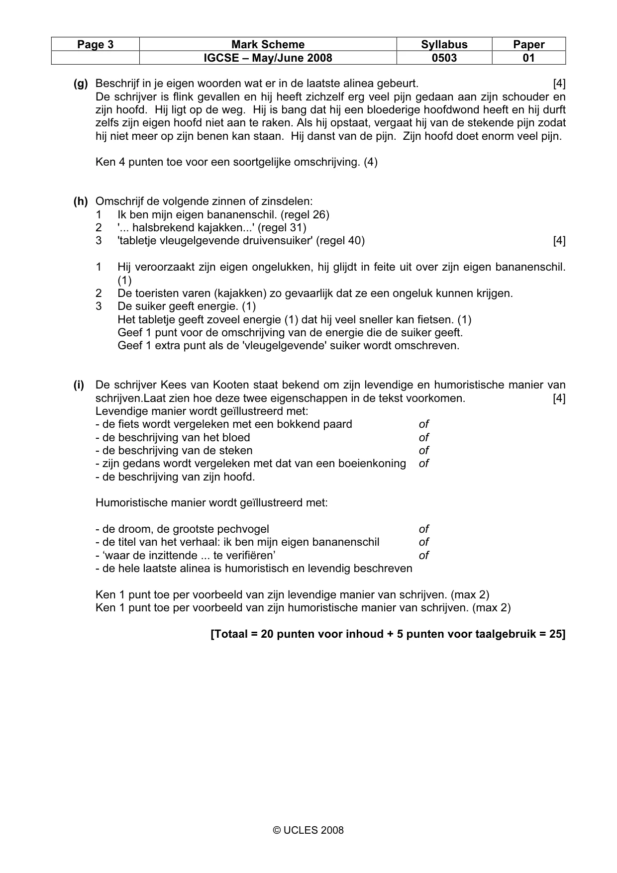 Mark scheme, page 3 of 7