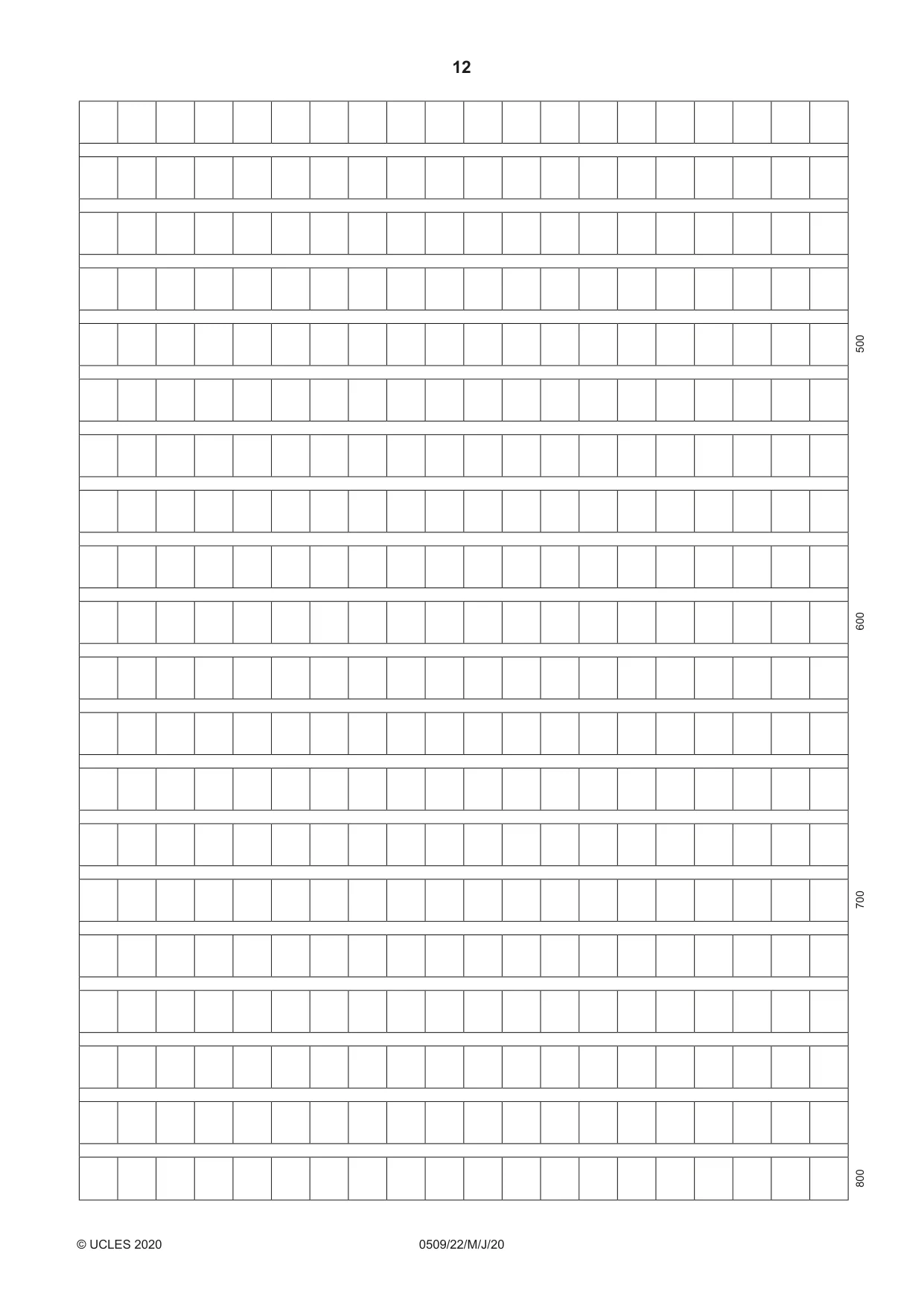 Cambridge IGCSE Chinese - First Language 0509 2020 May/June Paper 2 · Variant 2 question paper, page 12 of 16