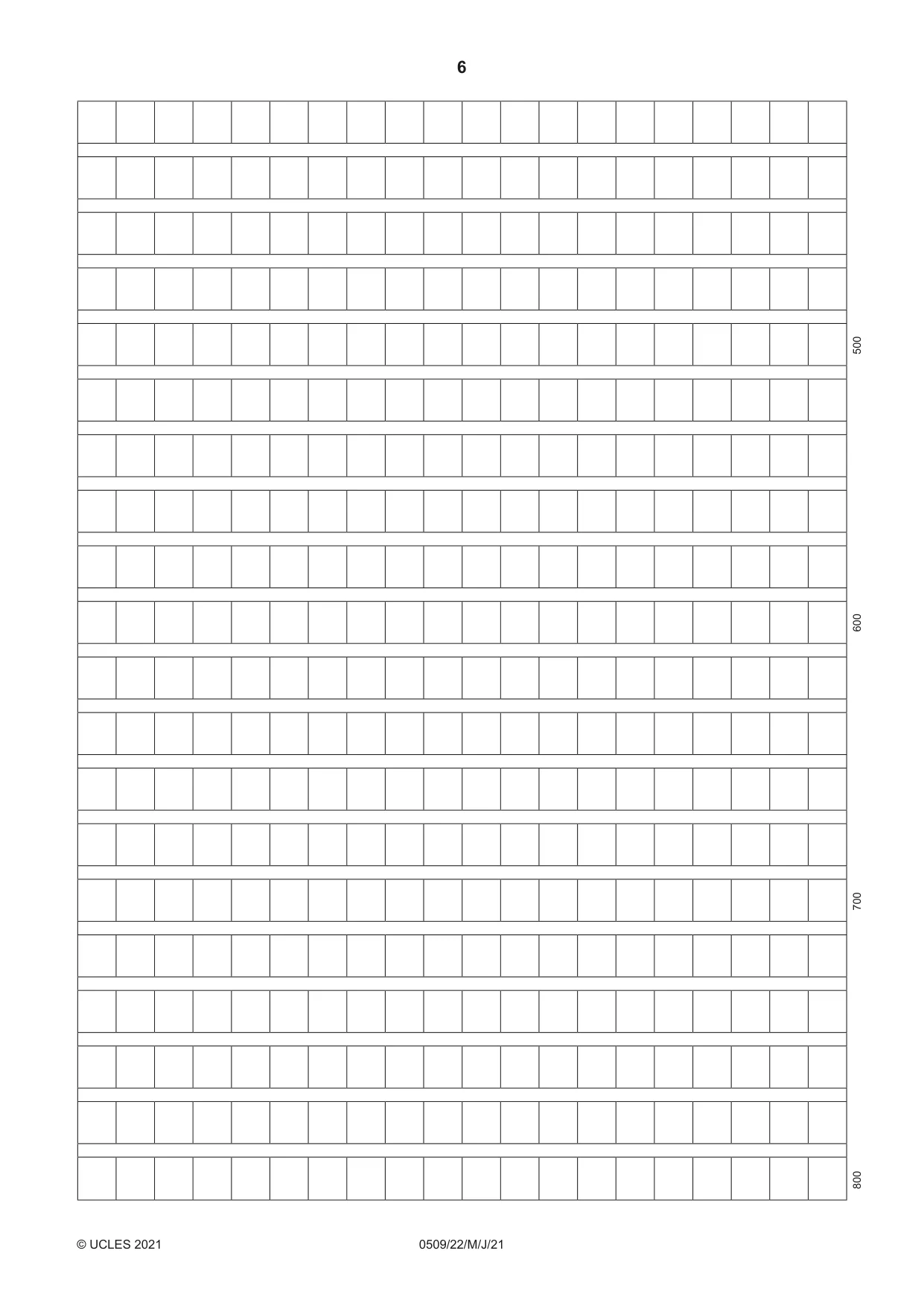 Cambridge IGCSE Chinese - First Language 0509 2021 May/June Paper 2 · Variant 2 question paper, page 6 of 16