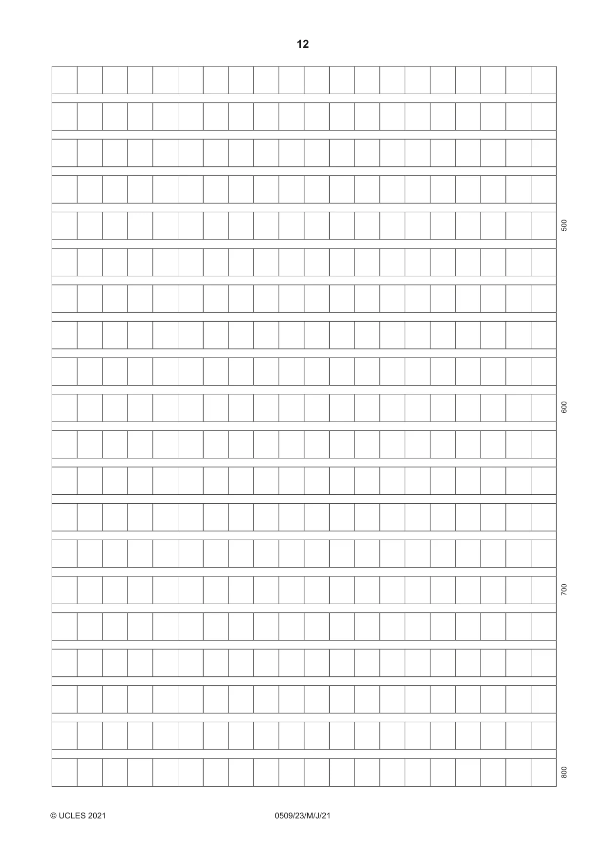 Cambridge IGCSE Chinese - First Language 0509 2021 May/June Paper 2 · Variant 3 question paper, page 12 of 16