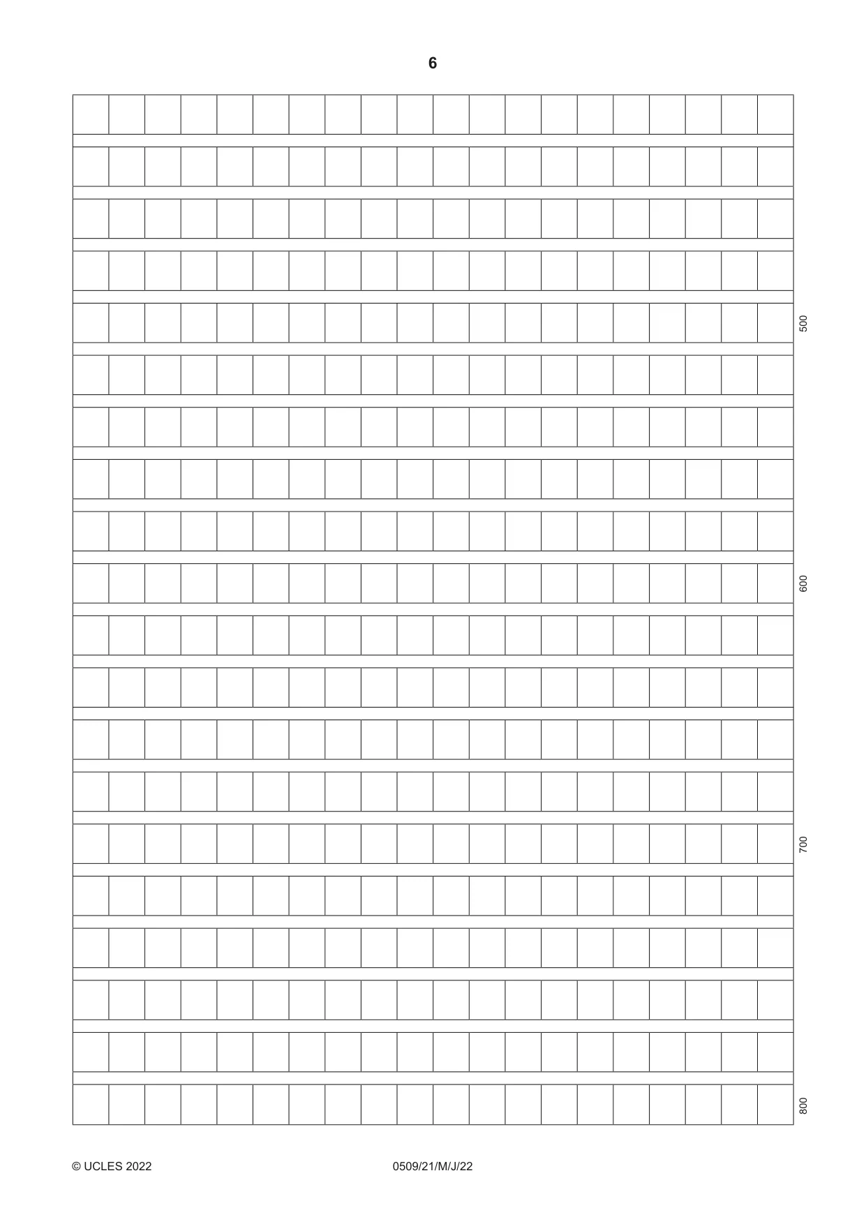 Cambridge IGCSE Chinese - First Language 0509 2022 May/June Paper 2 · Variant 1 question paper, page 6 of 16