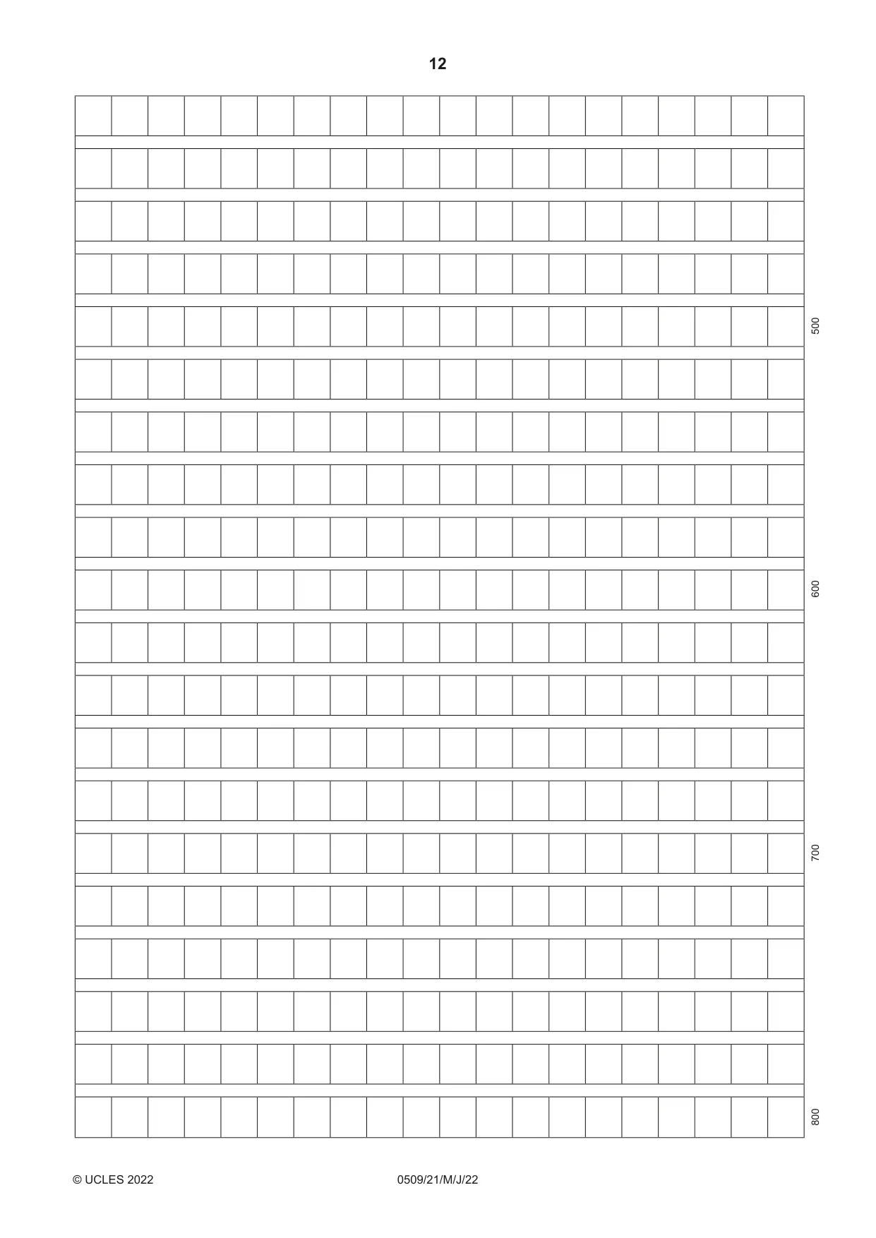 Cambridge IGCSE Chinese - First Language 0509 2022 May/June Paper 2 · Variant 1 question paper, page 12 of 16