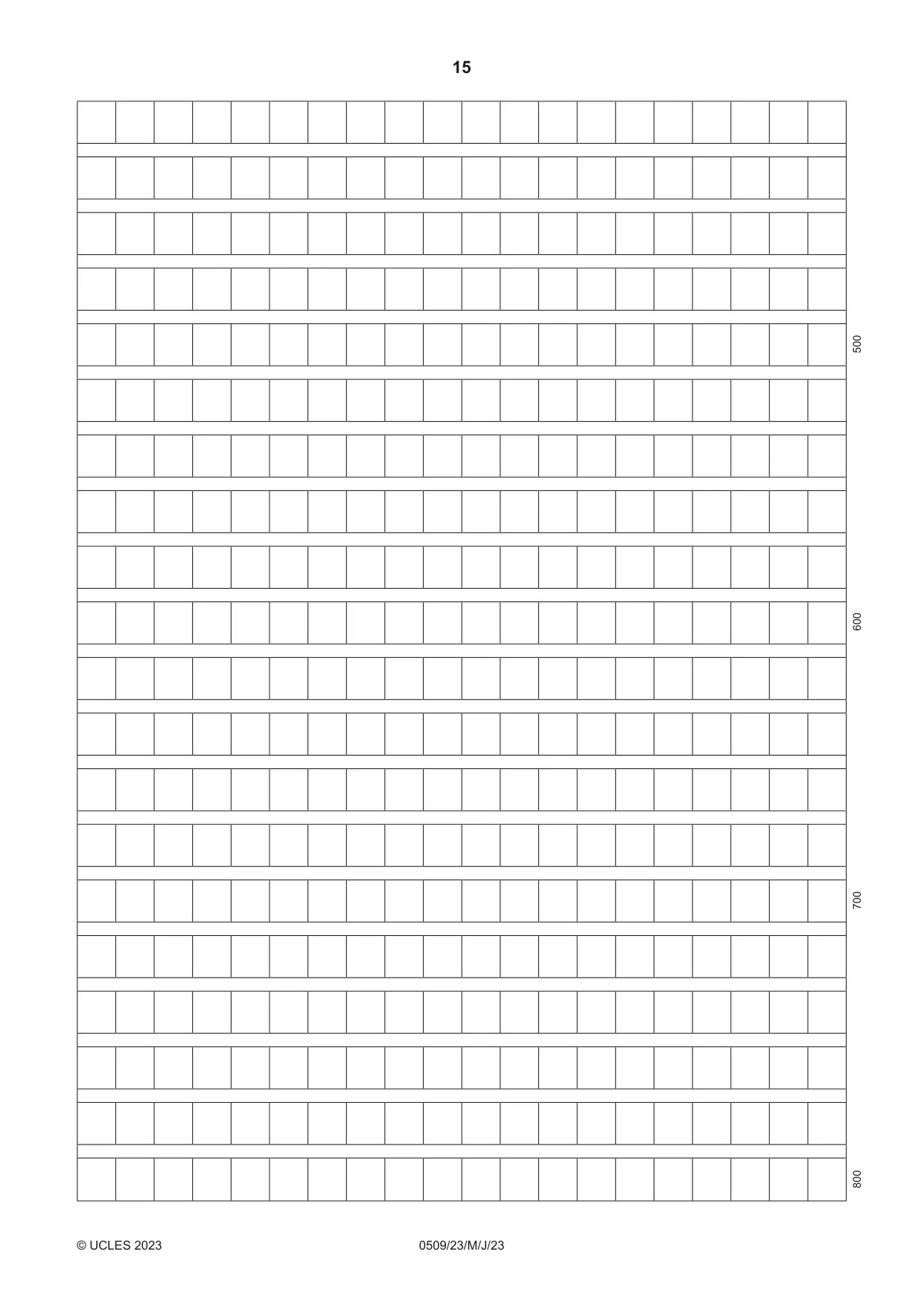 Cambridge IGCSE Chinese - First Language 0509 2023 May/June Paper 2 · Variant 3 question paper, page 15 of 16