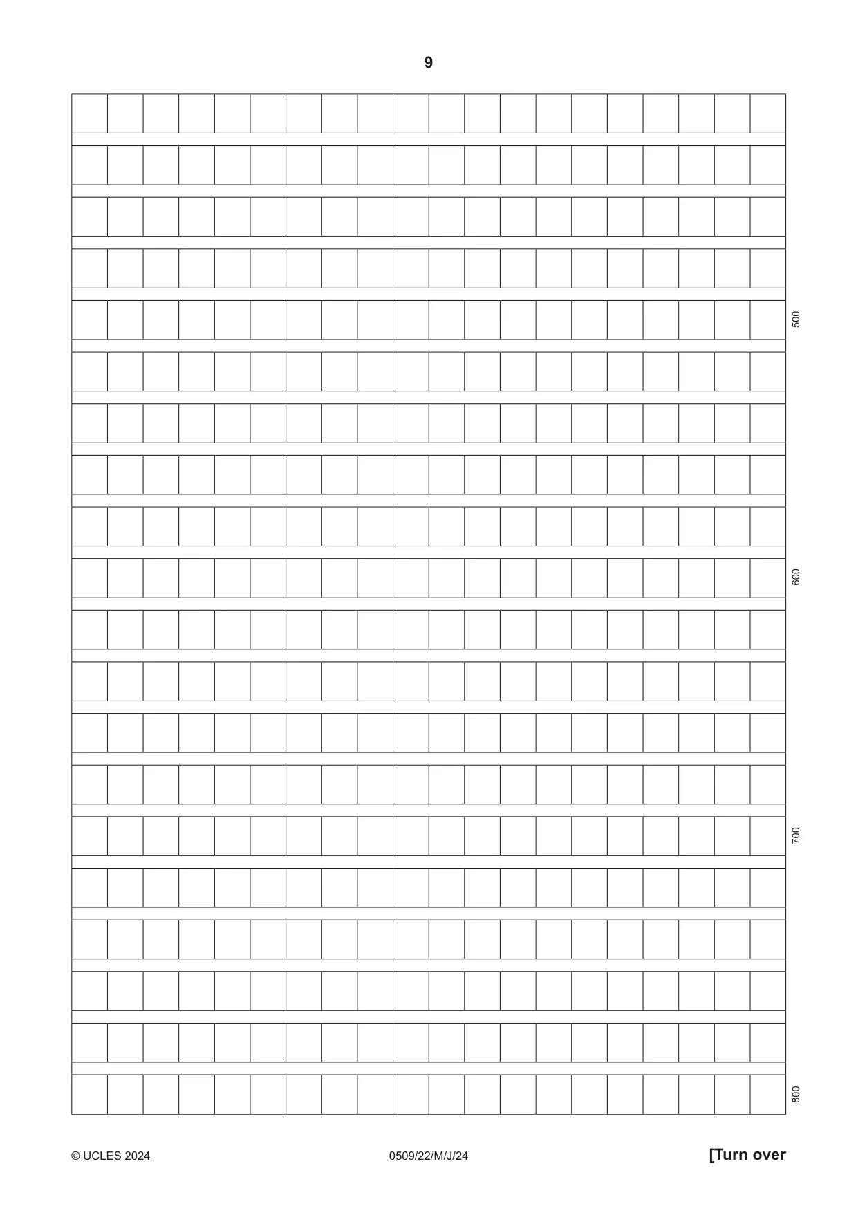 Cambridge IGCSE Chinese - First Language 0509 2024 May/June Paper 2 · Variant 2 question paper, page 9 of 16