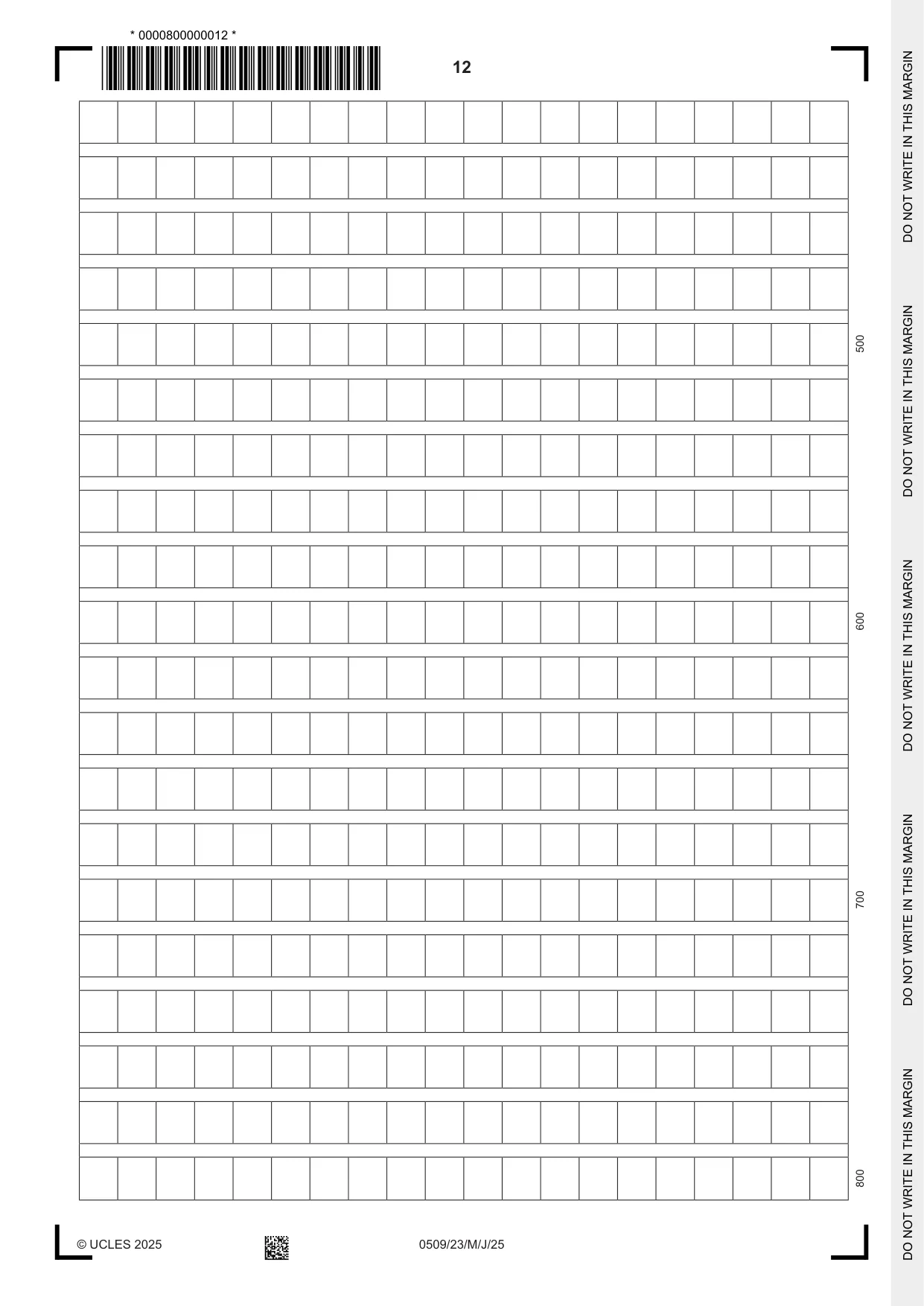 Cambridge IGCSE Chinese - First Language 0509 2025 May/June Paper 2 · Variant 3 question paper, page 12 of 16