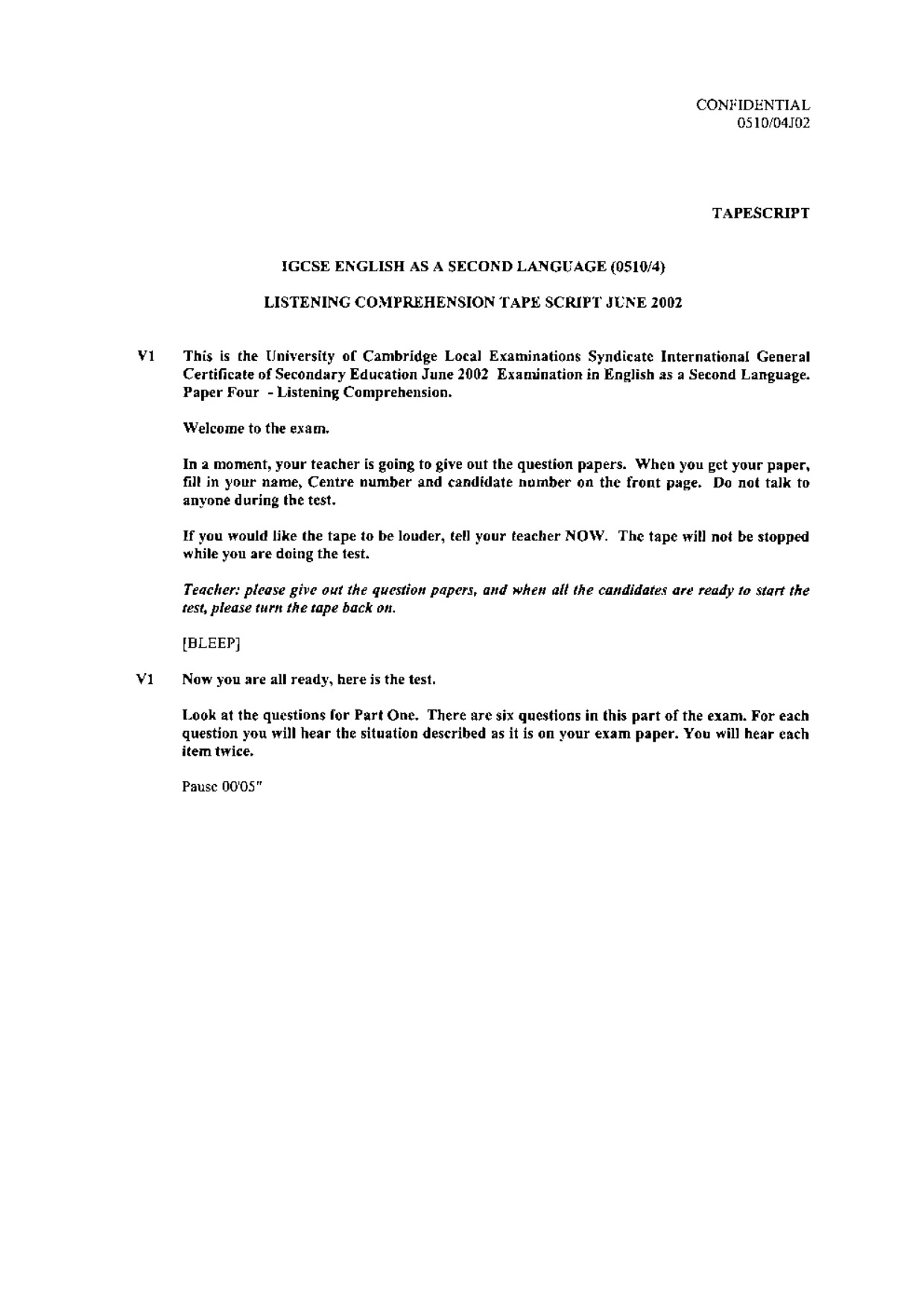 Mark scheme, page 5 of 14
