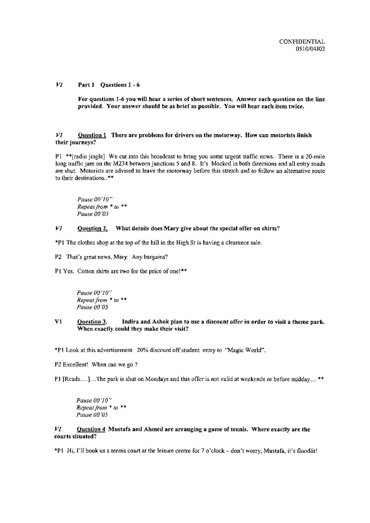 Mark scheme, page 6 of 14