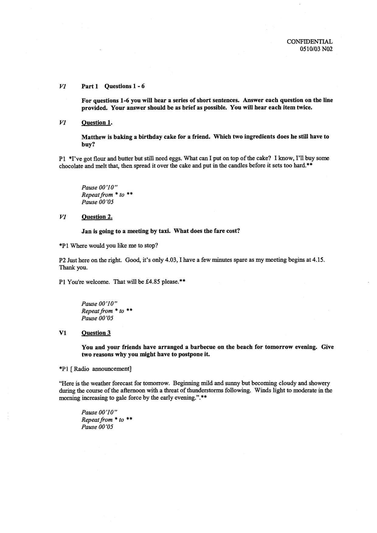 Mark scheme, page 7 of 15