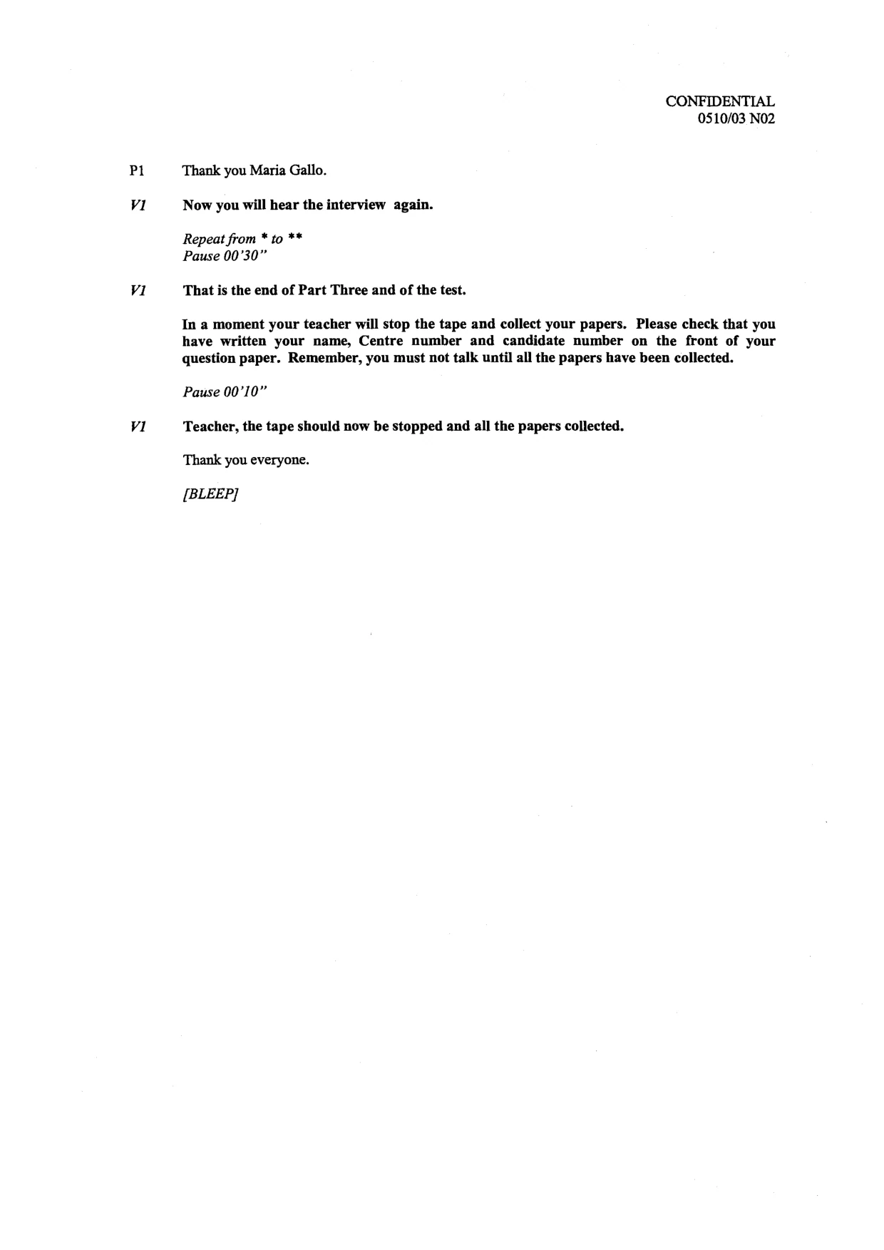 Mark scheme, page 15 of 15