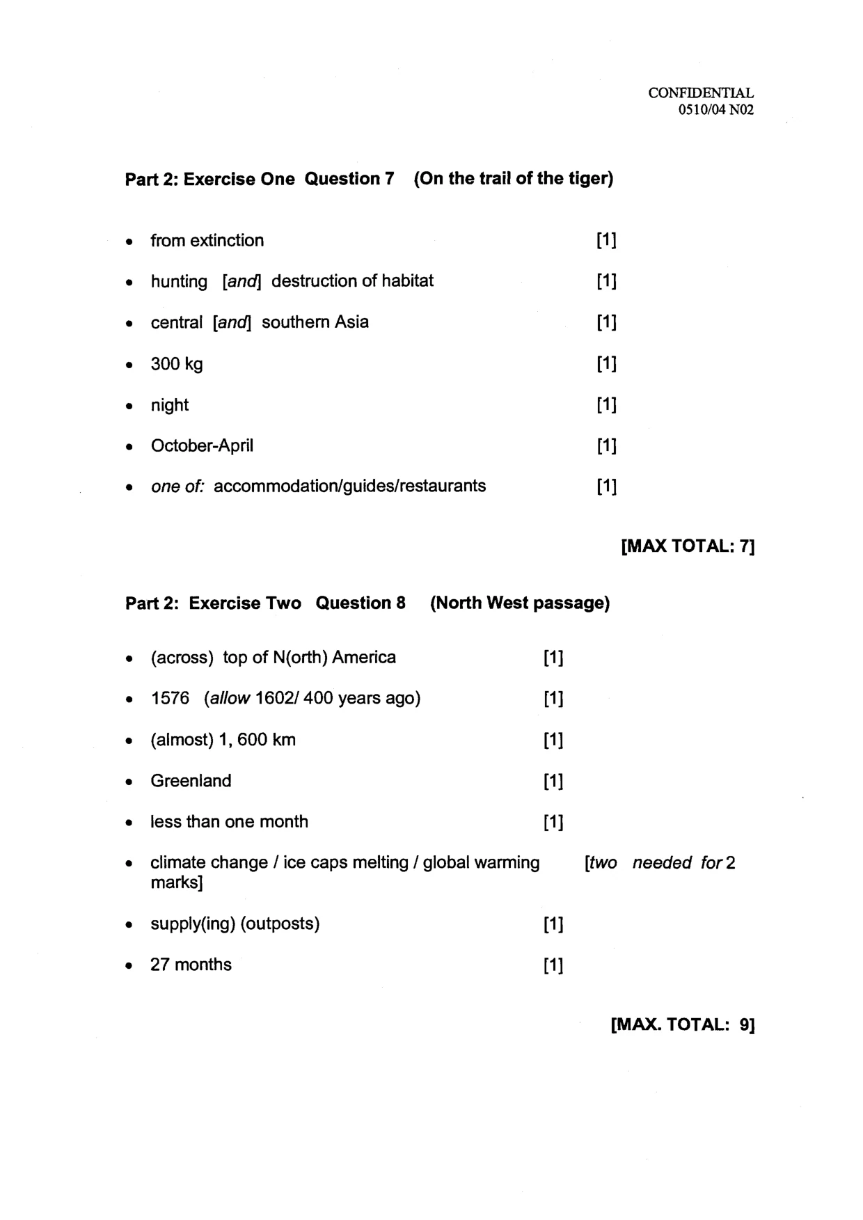 Mark scheme, page 3 of 14