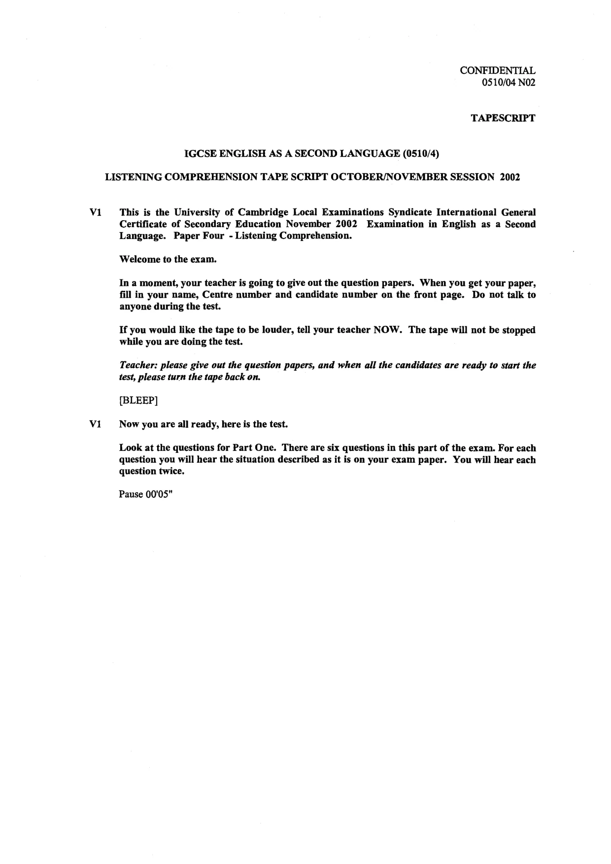 Mark scheme, page 5 of 14
