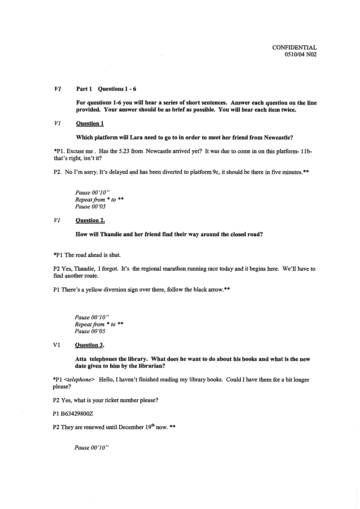 Mark scheme, page 6 of 14