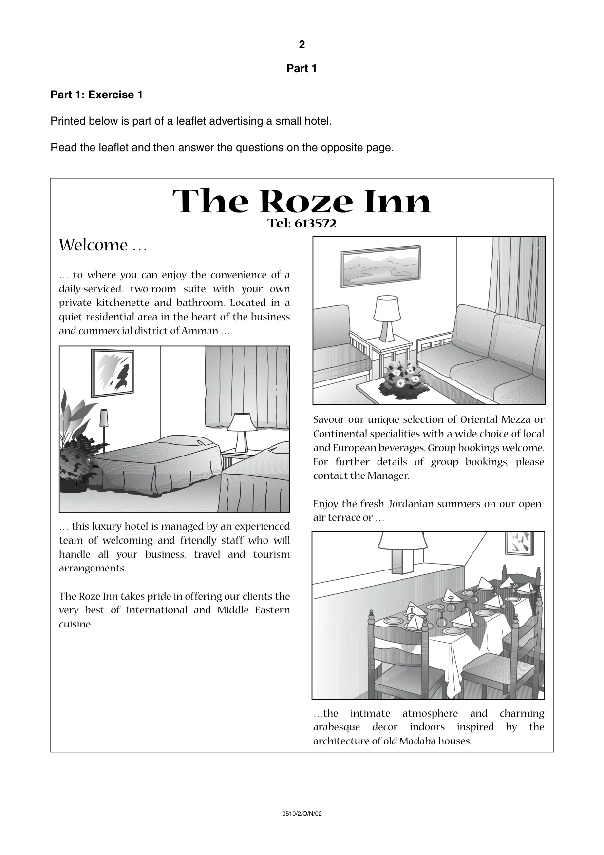 Cambridge IGCSE English - Second Language (oral endorsement) 0510 2002 Oct/Nov Paper 2 · Variant 1 question paper, page 2 of 20