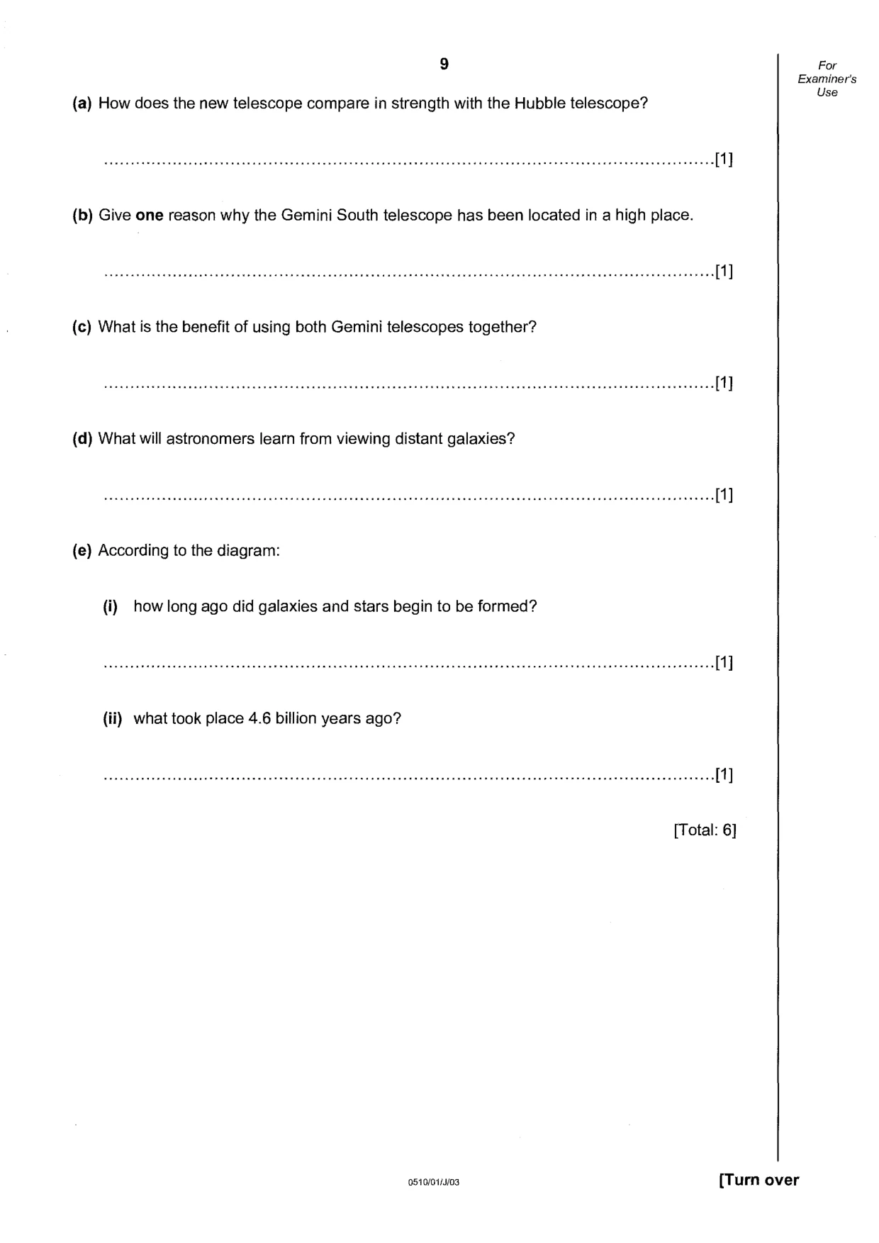 Cambridge IGCSE English - Second Language (oral endorsement) 0510 2003 May/June Paper 1 · Variant 1 question paper, page 9 of 20