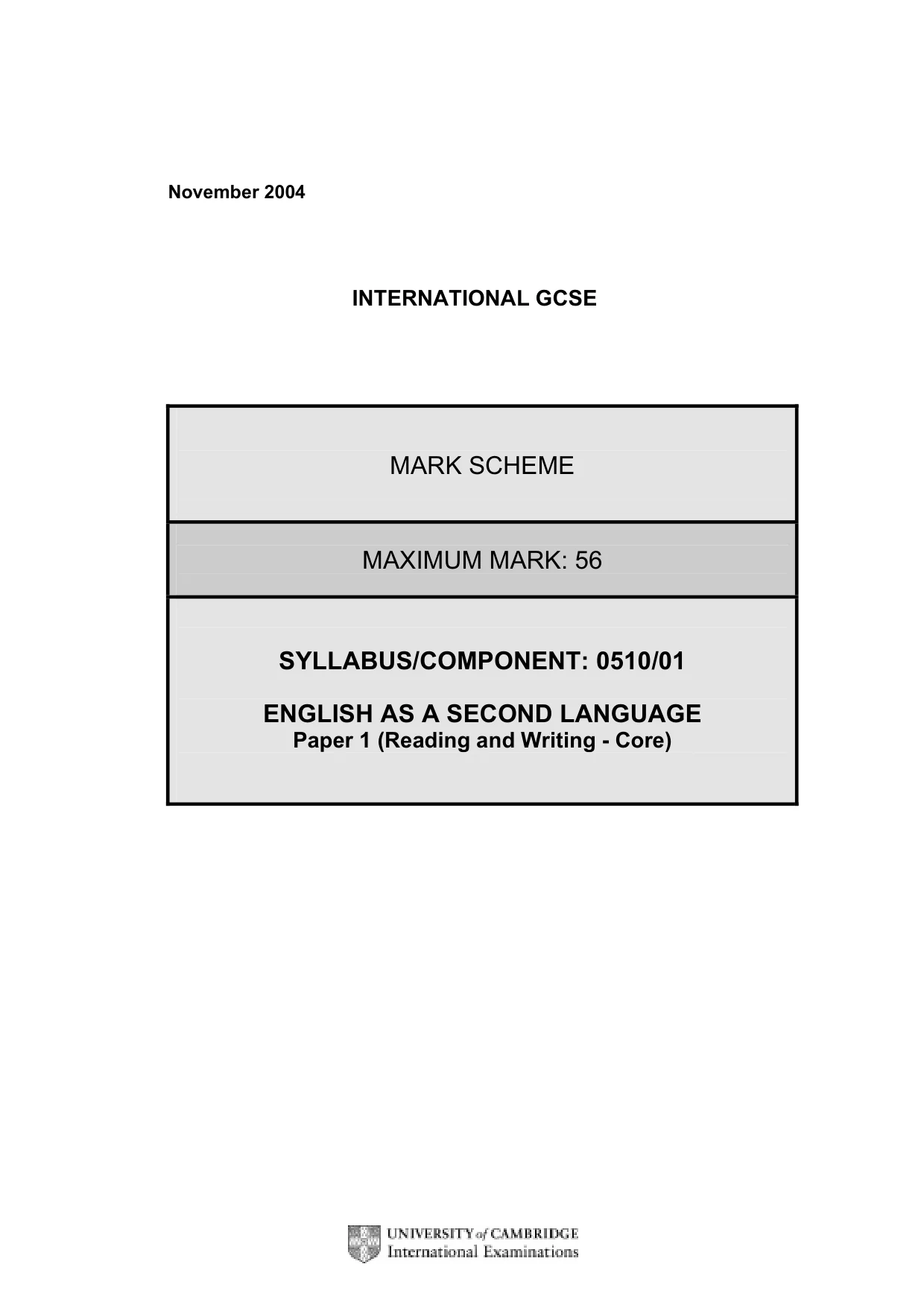 Mark scheme, page 3 of 8