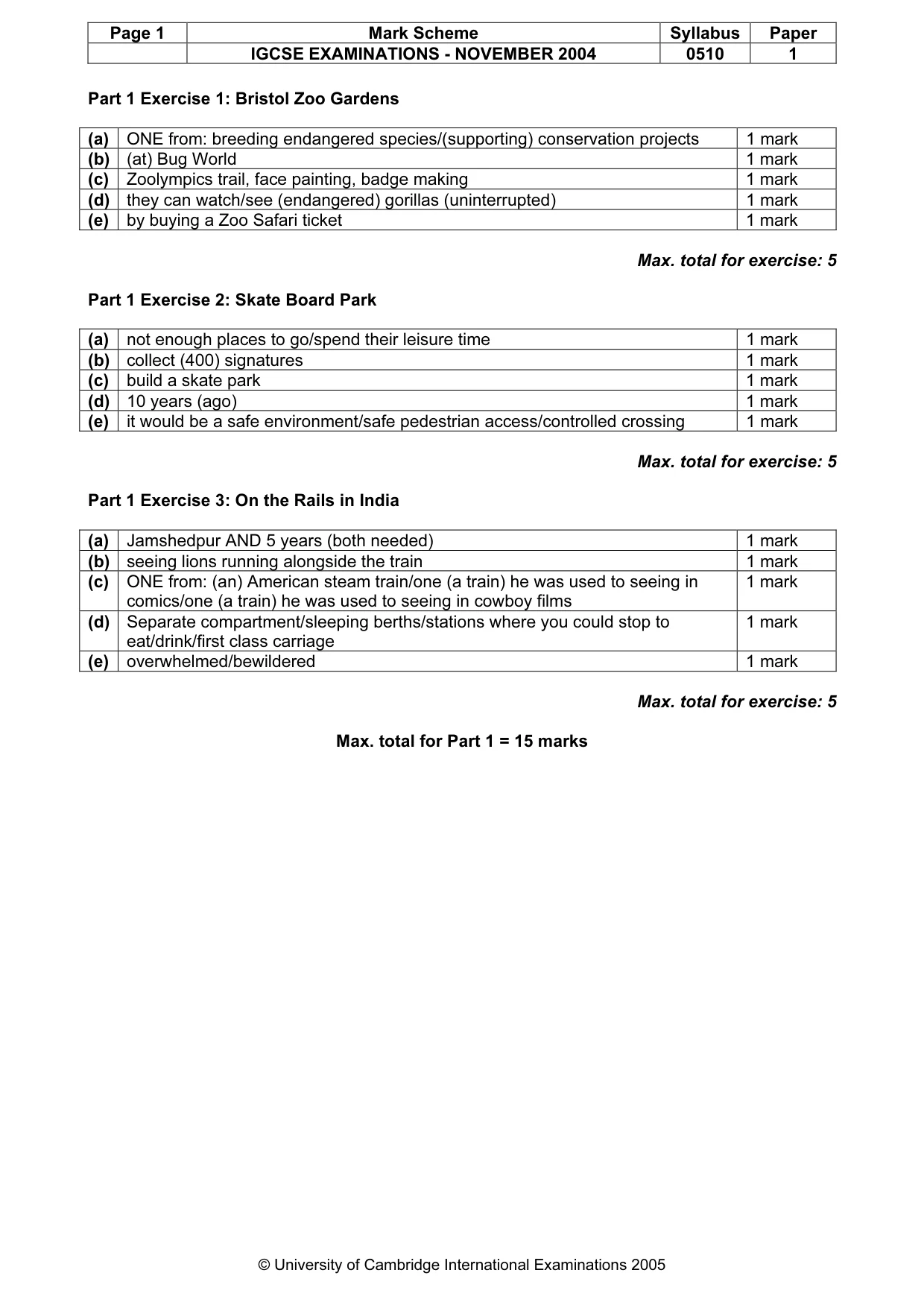 Mark scheme, page 4 of 8