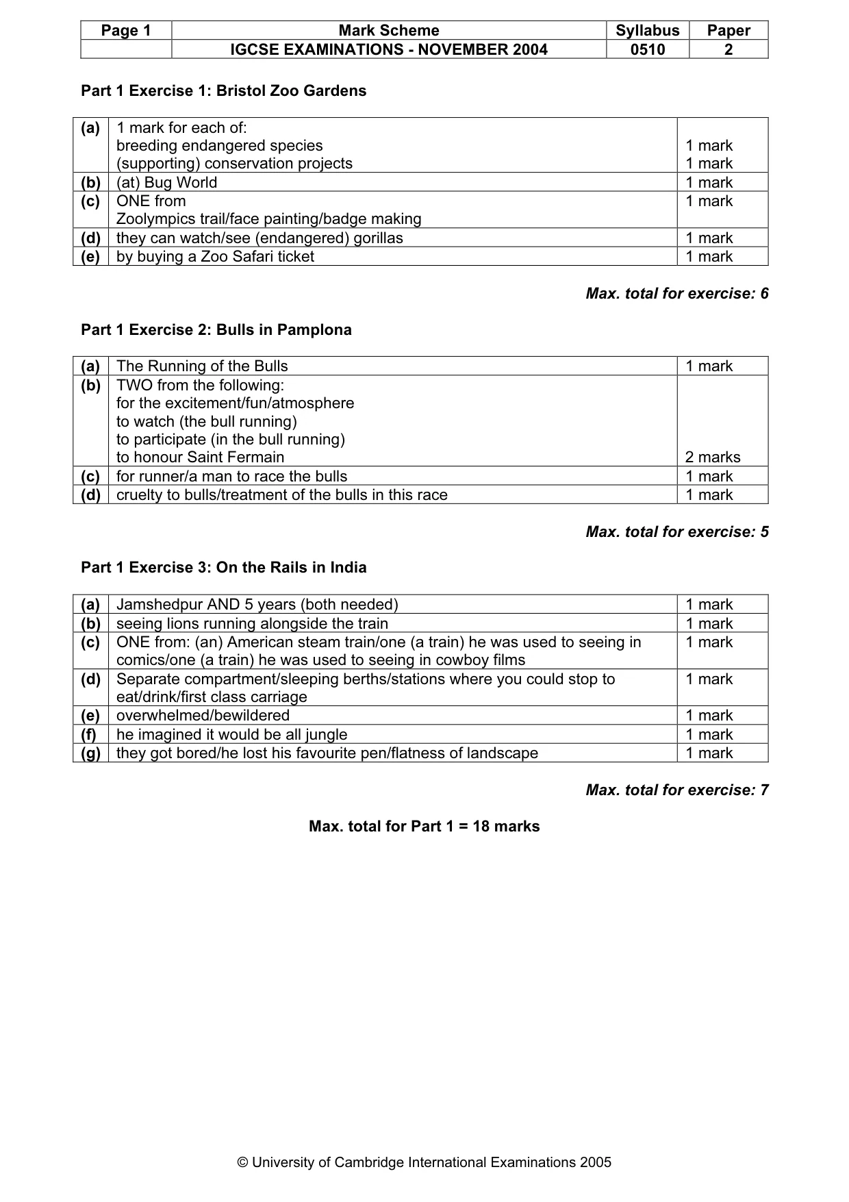Mark scheme, page 4 of 7