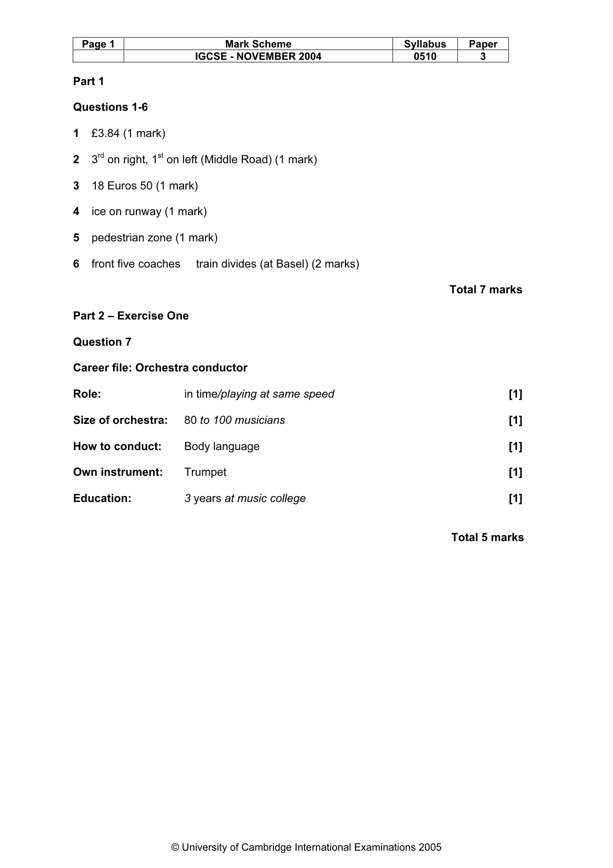 Mark scheme, page 4 of 16