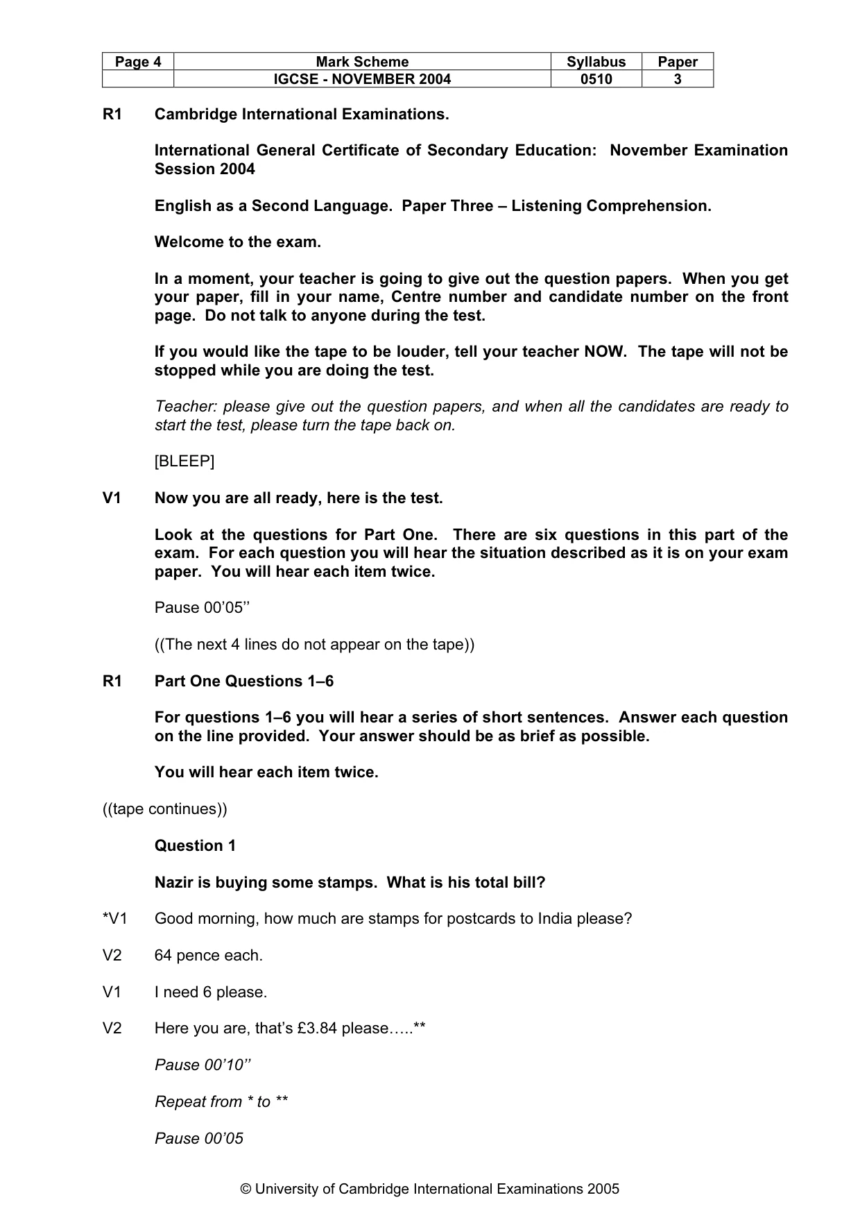 Mark scheme, page 7 of 16