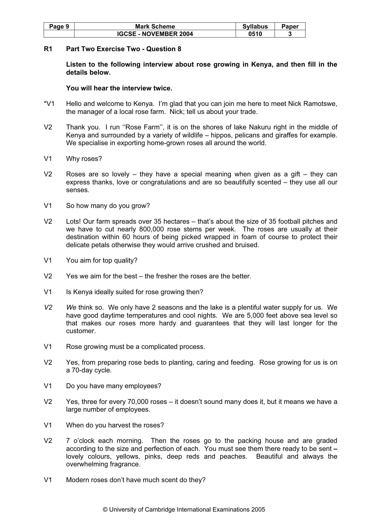 Mark scheme, page 12 of 16