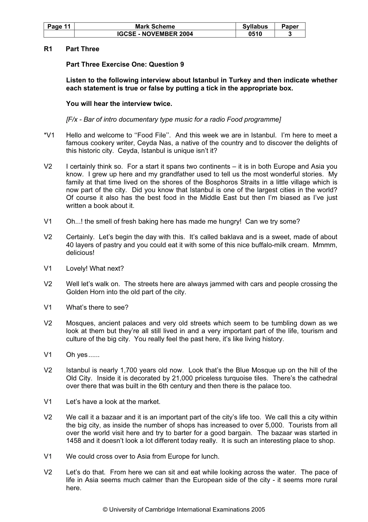 Mark scheme, page 14 of 16