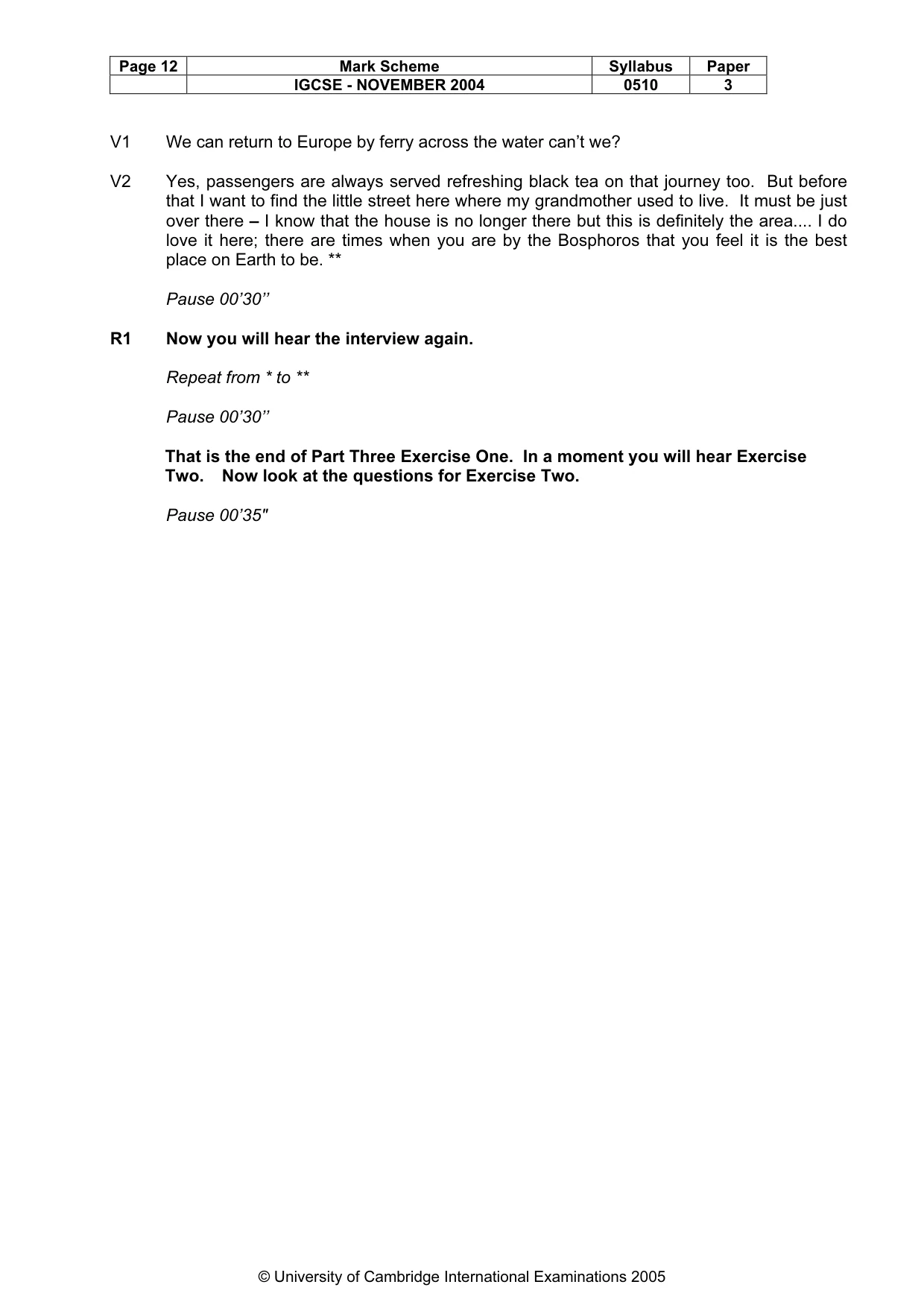 Mark scheme, page 15 of 16