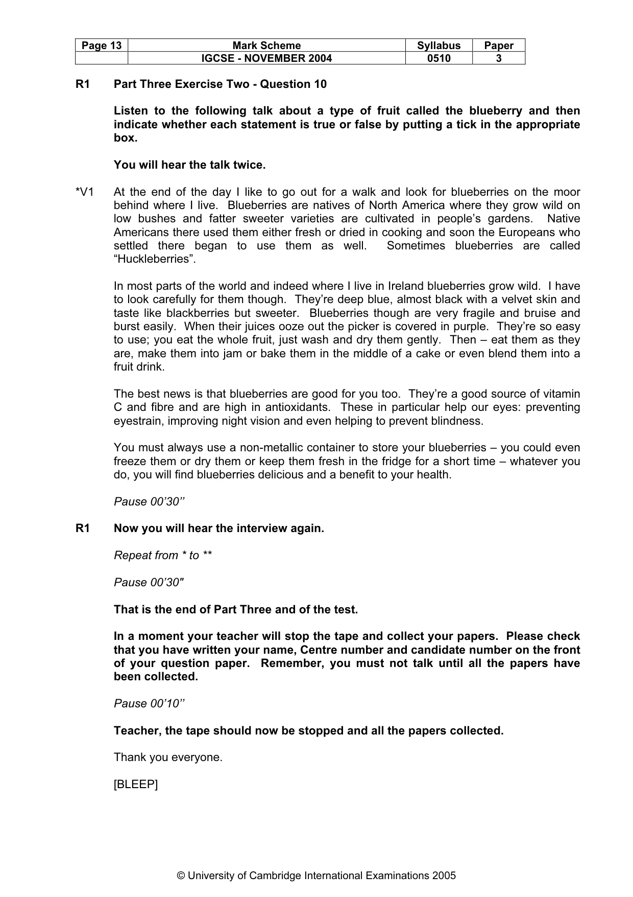 Mark scheme, page 16 of 16