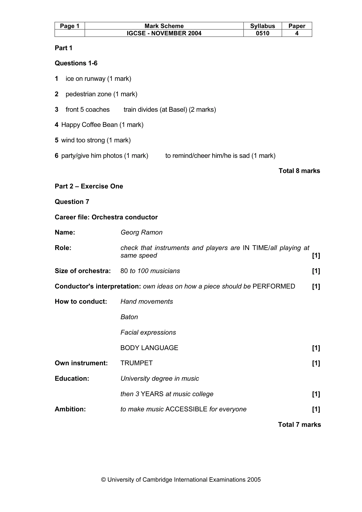 Mark scheme, page 4 of 15