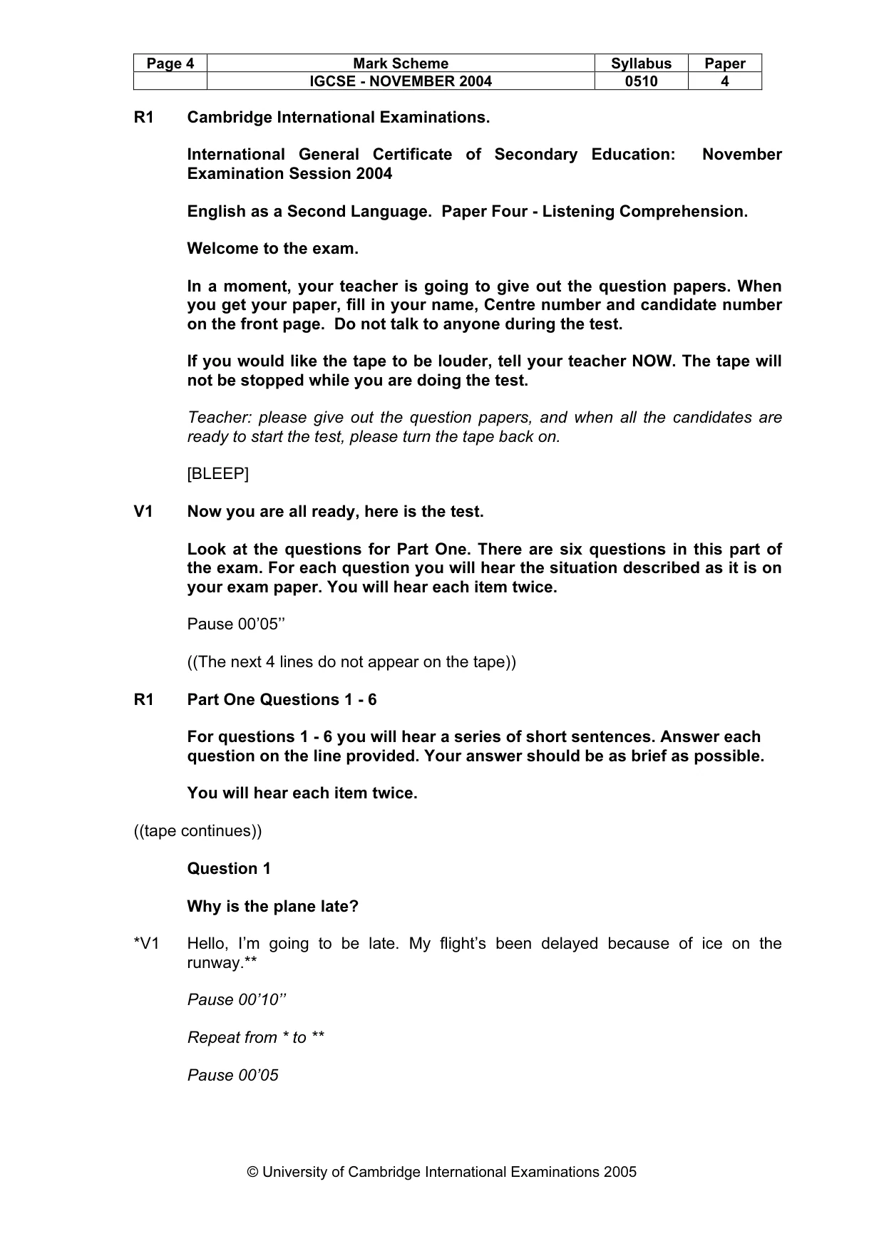 Mark scheme, page 7 of 15