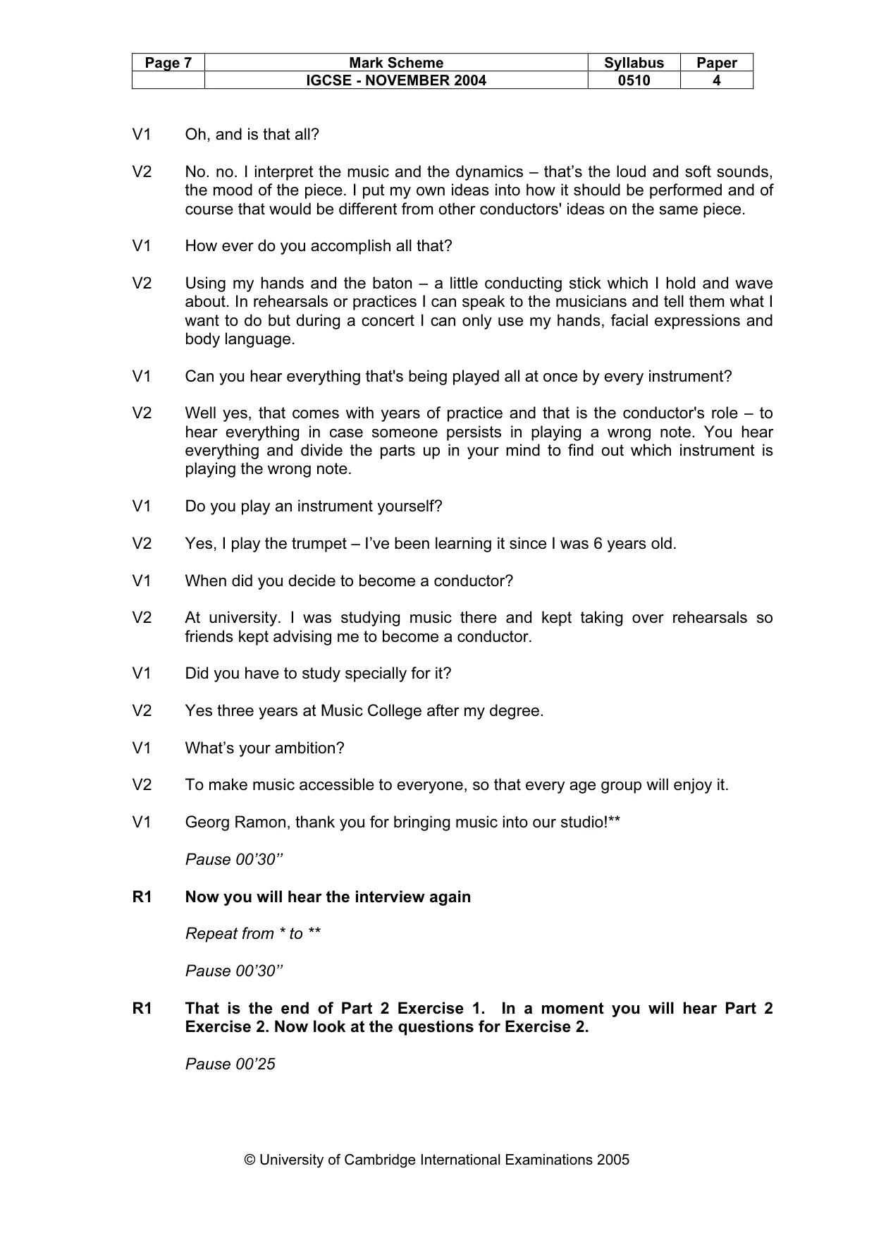 Mark scheme, page 10 of 15