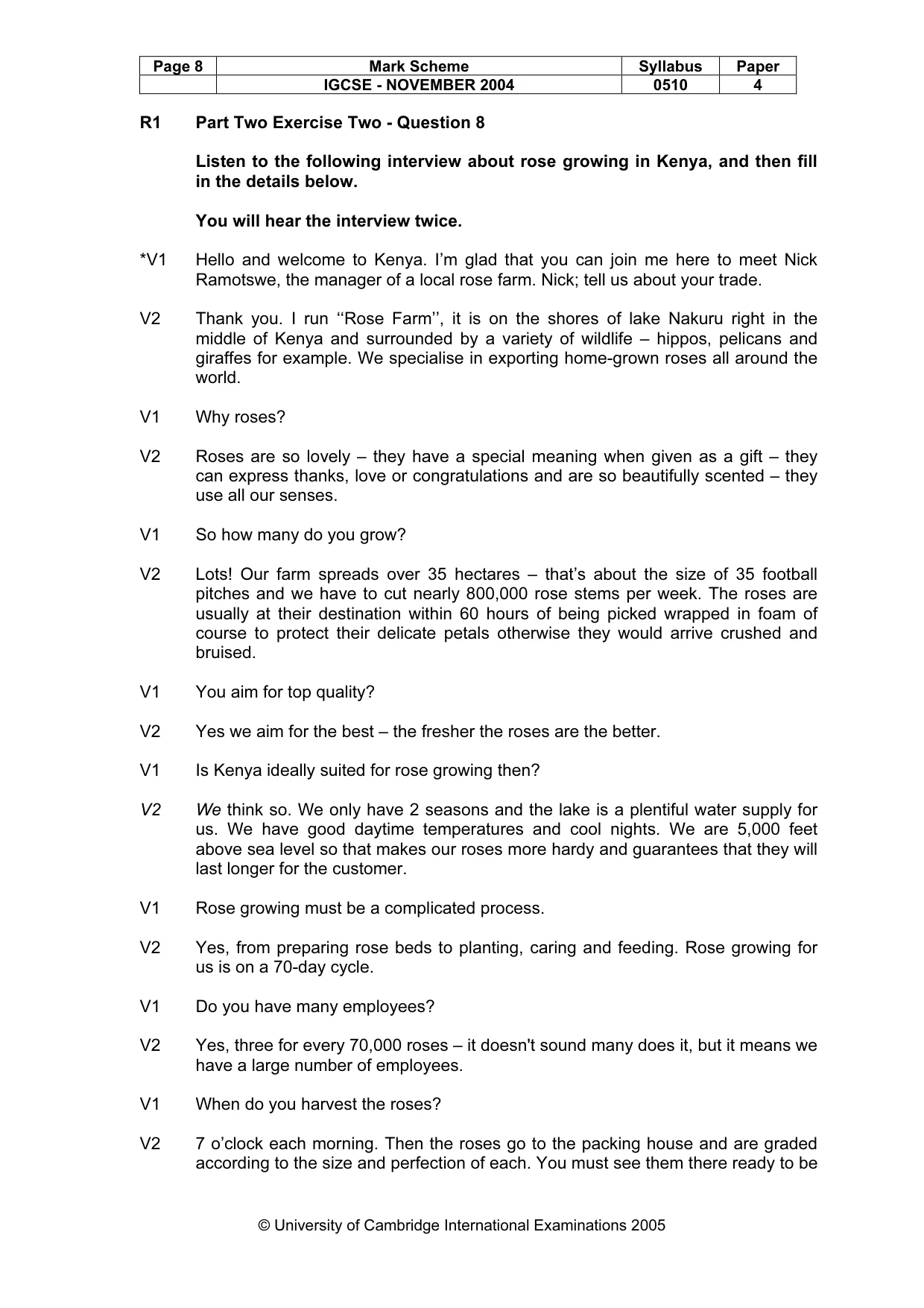 Mark scheme, page 11 of 15