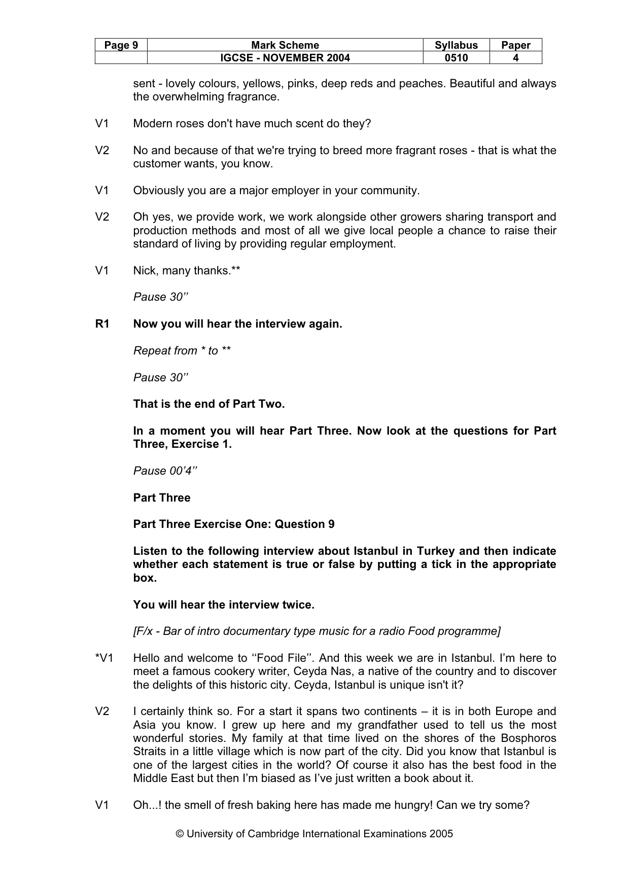 Mark scheme, page 12 of 15