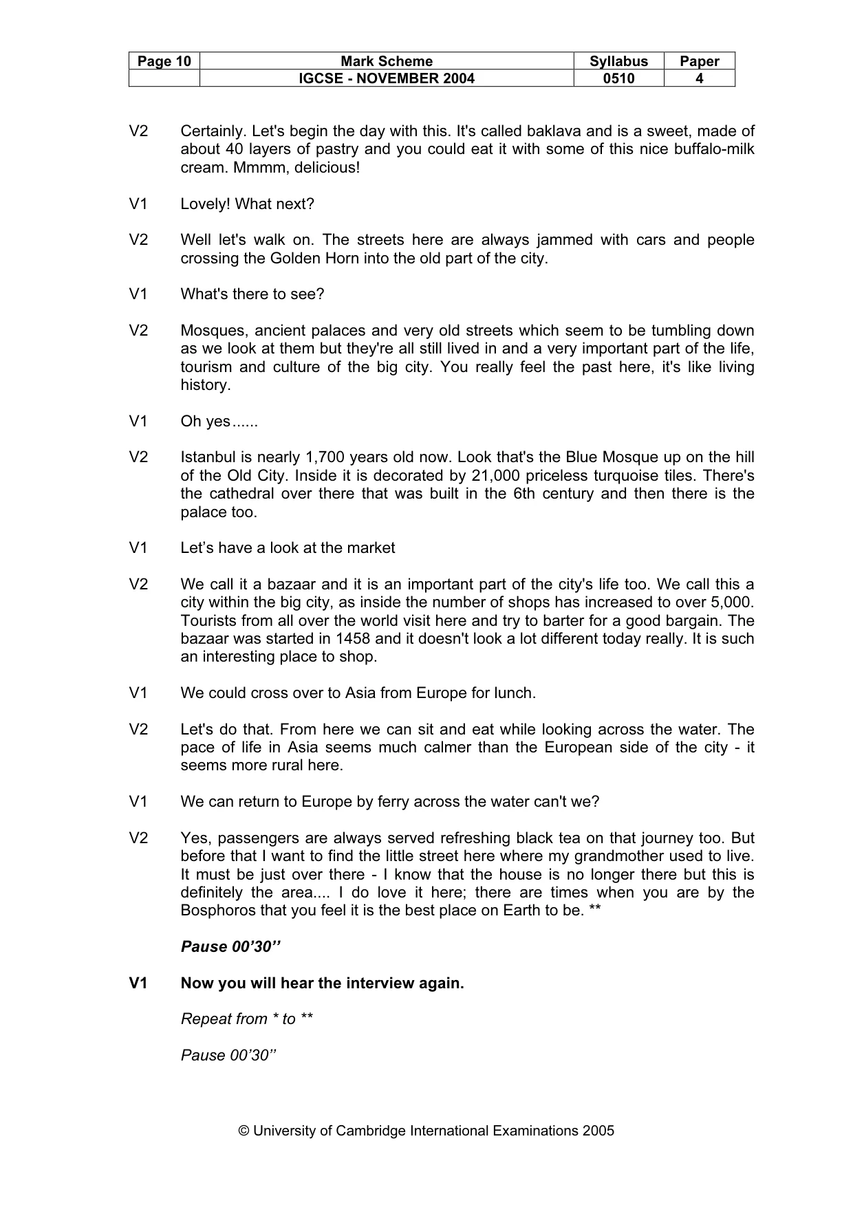 Mark scheme, page 13 of 15