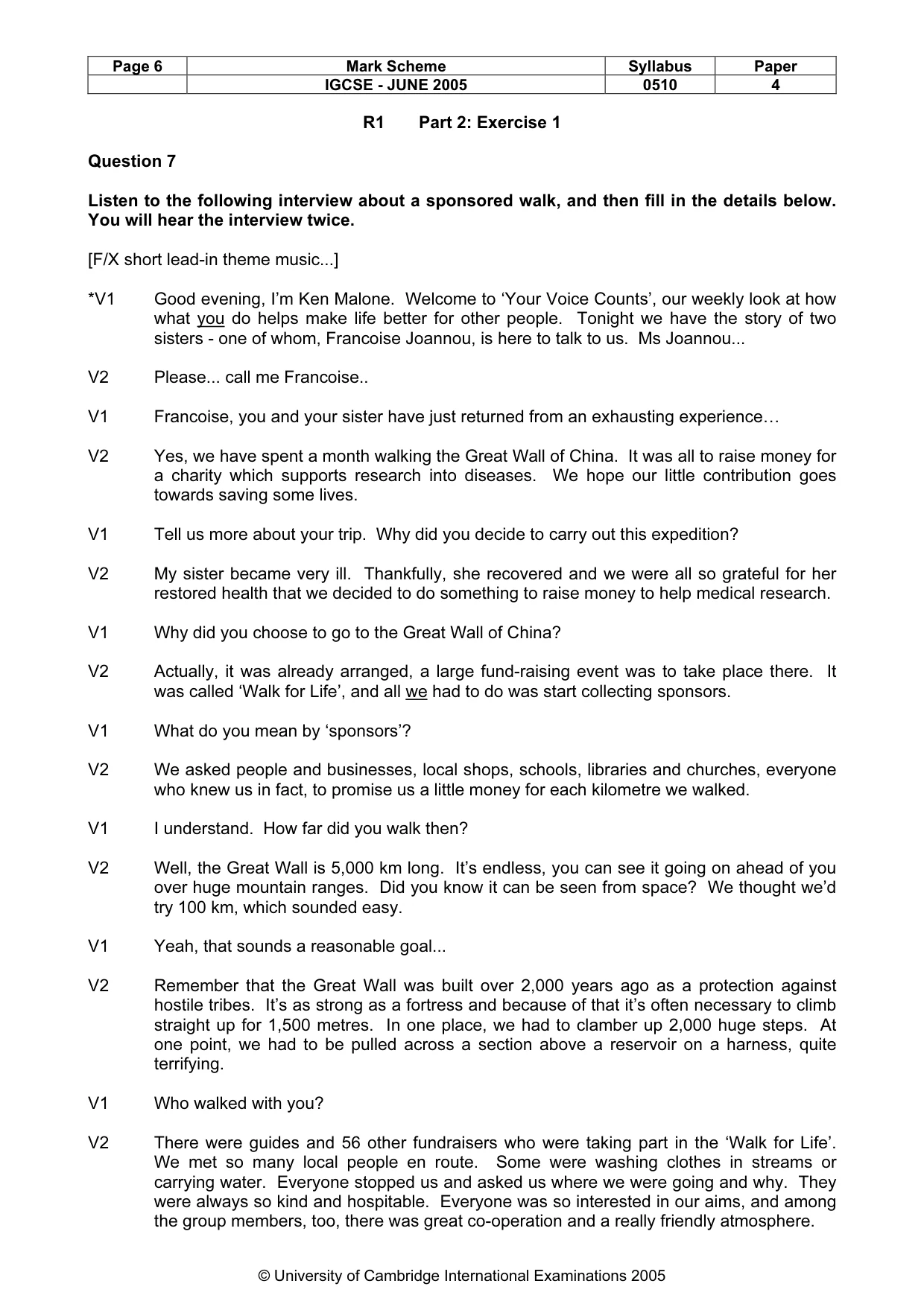 Mark scheme, page 9 of 14
