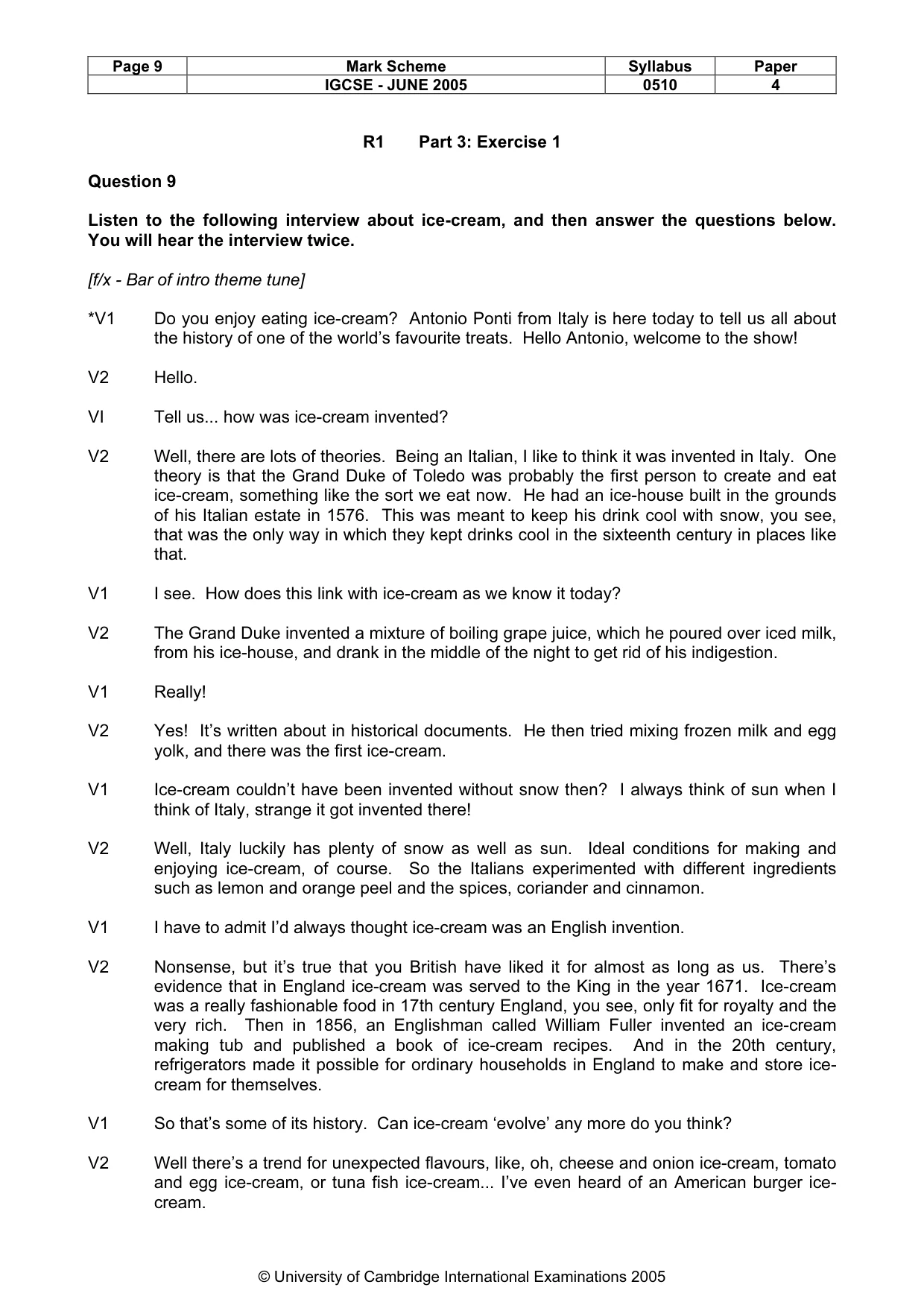 Mark scheme, page 12 of 14