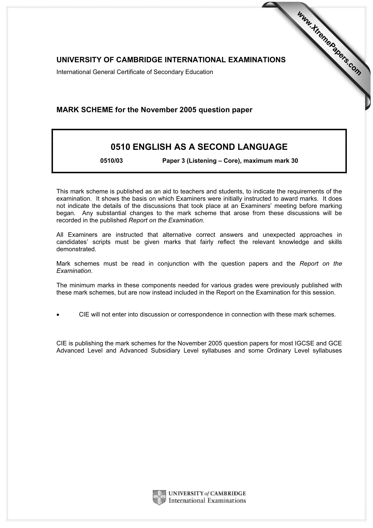 Mark scheme, page 1 of 14