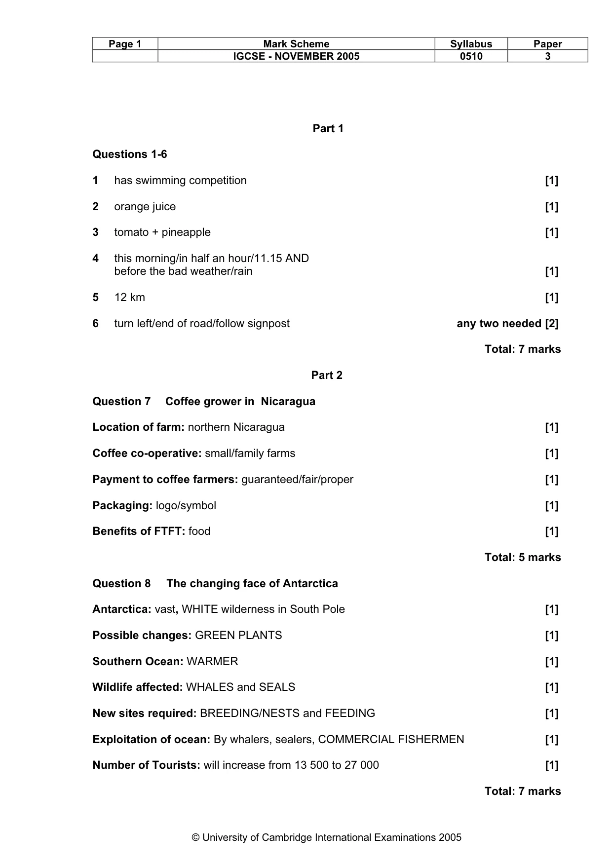 Mark scheme, page 2 of 14