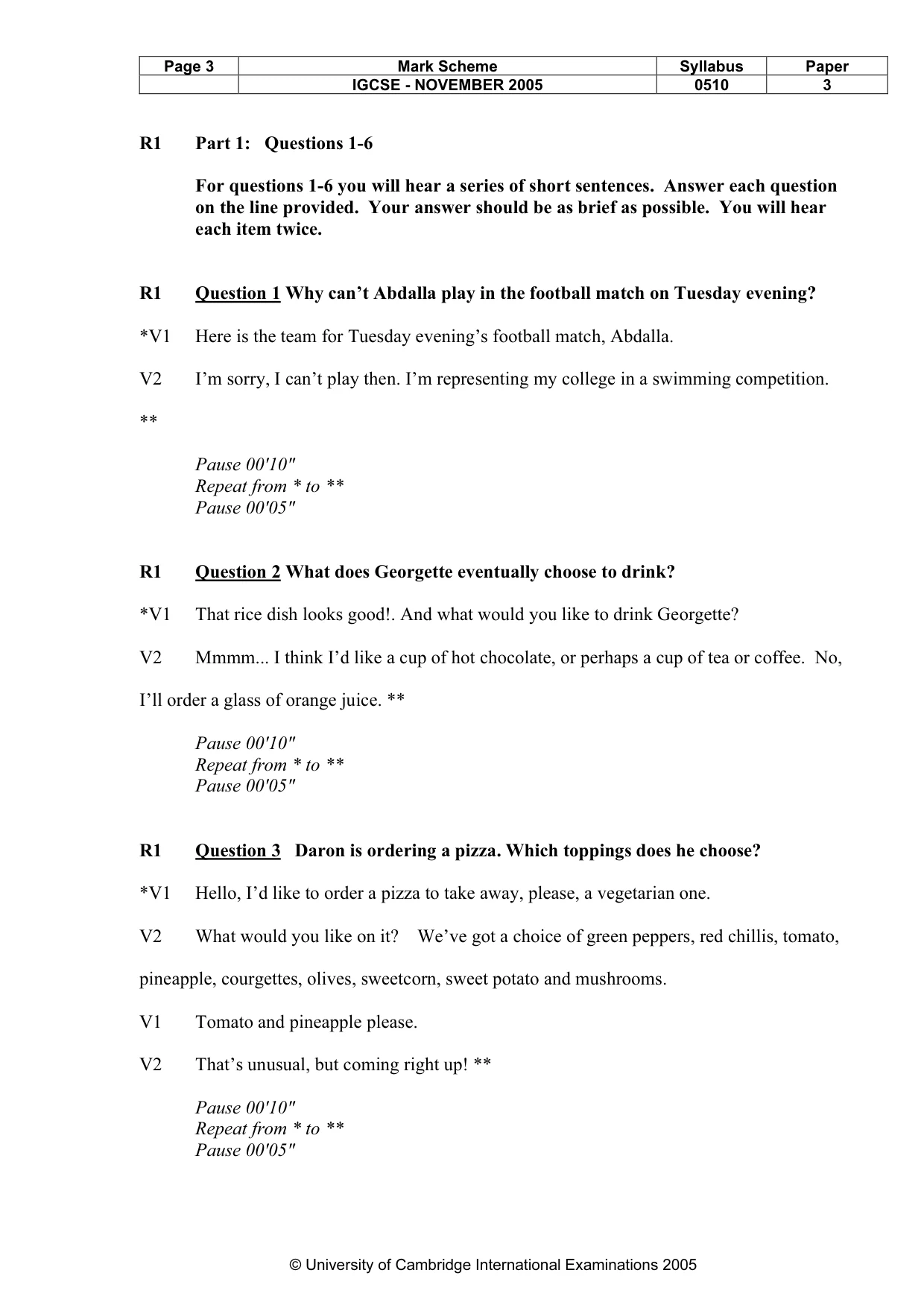 Mark scheme, page 4 of 14