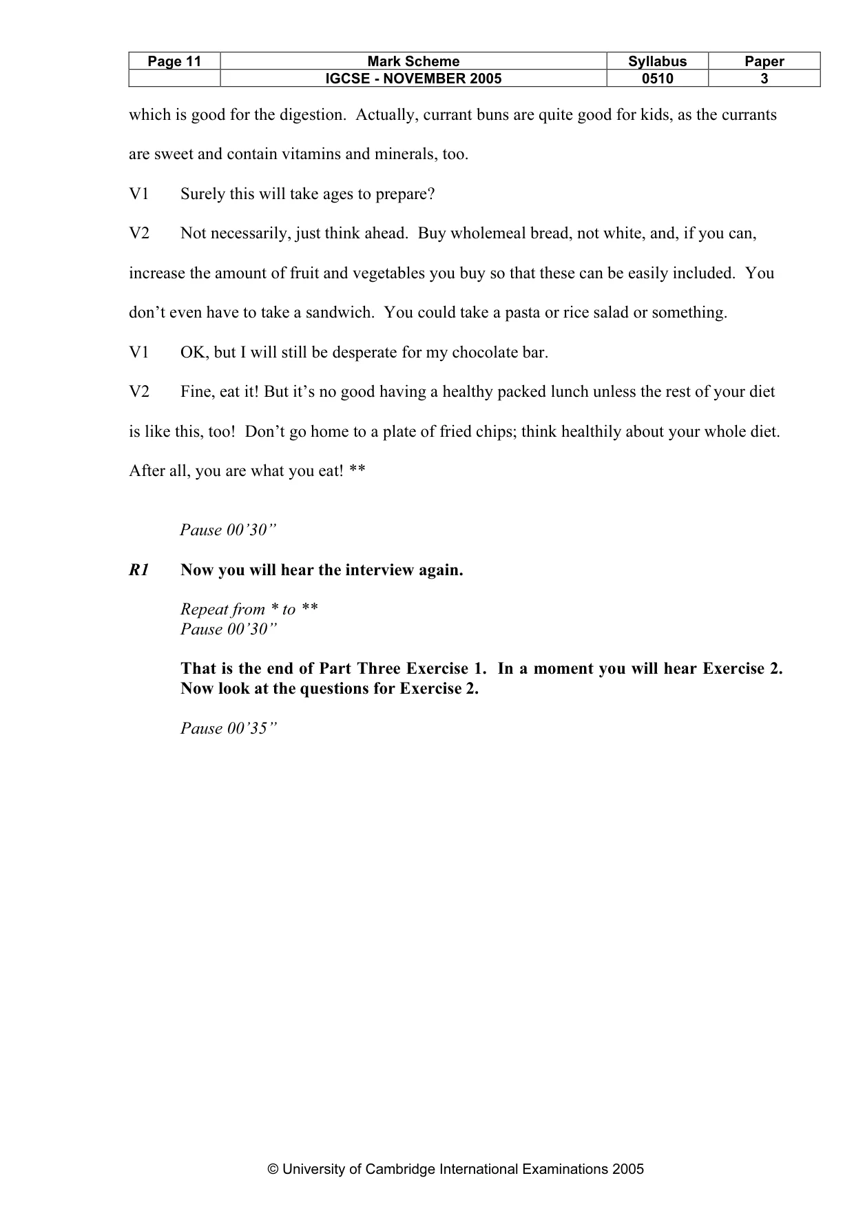 Mark scheme, page 12 of 14