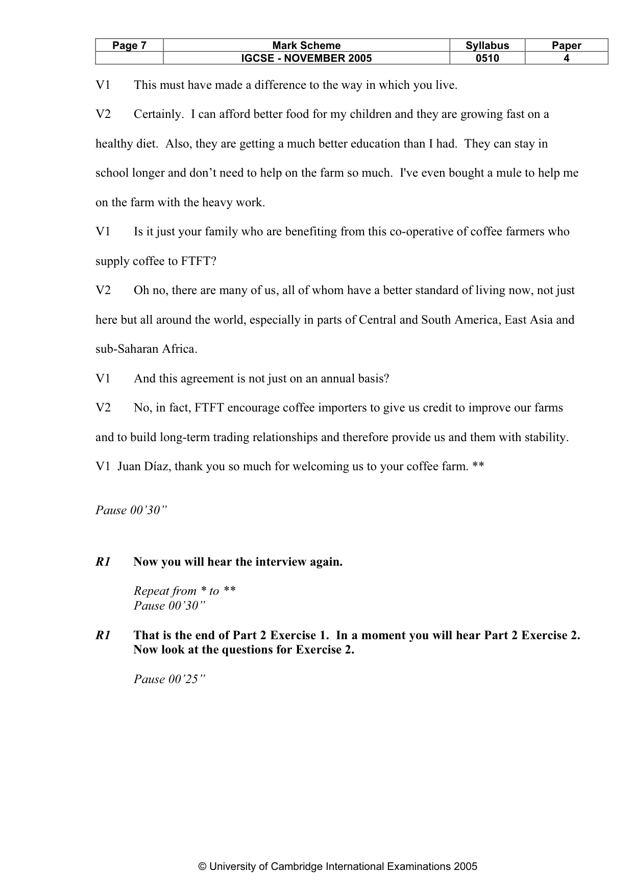 Mark scheme, page 8 of 15
