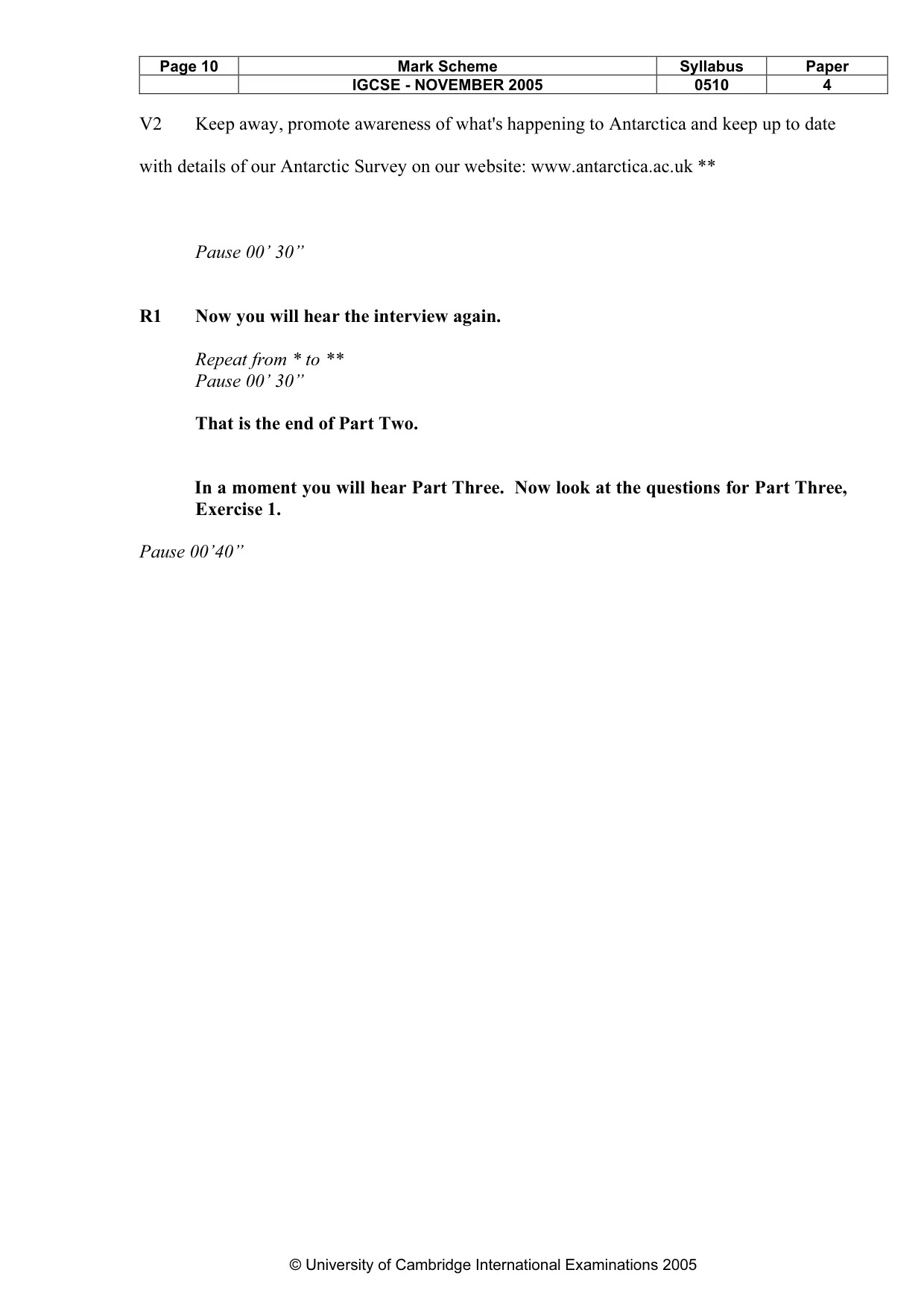 Mark scheme, page 11 of 15