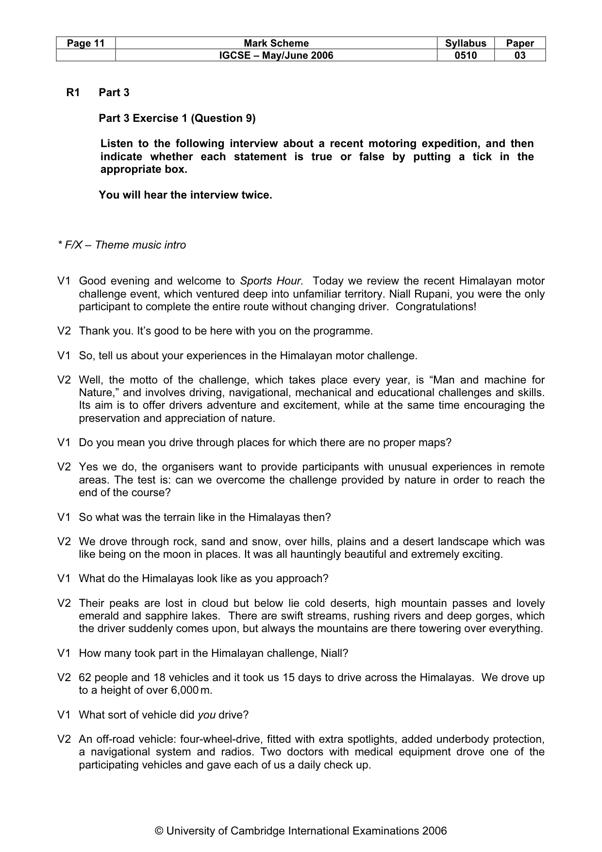 Mark scheme, page 12 of 15