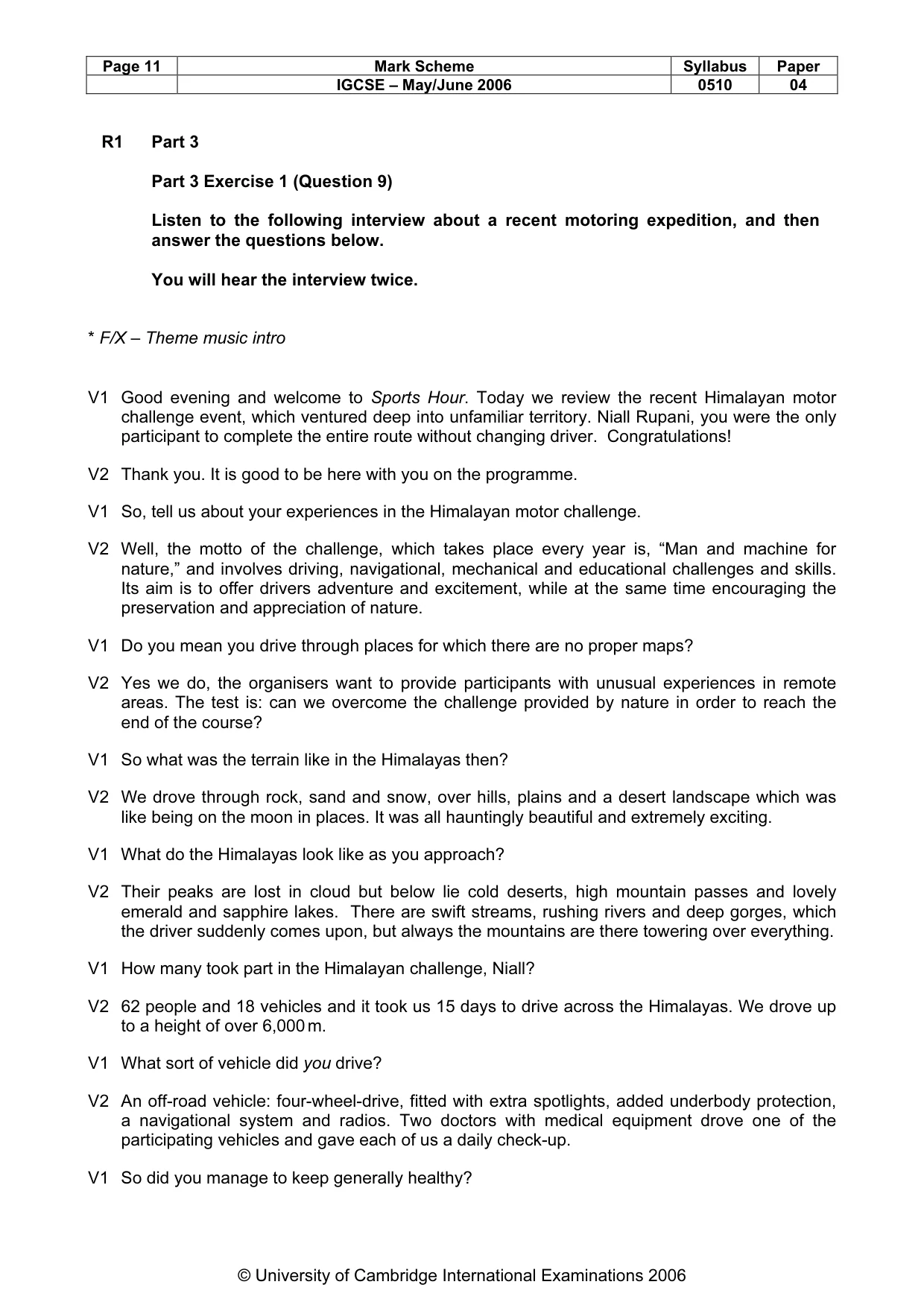 Mark scheme, page 12 of 15