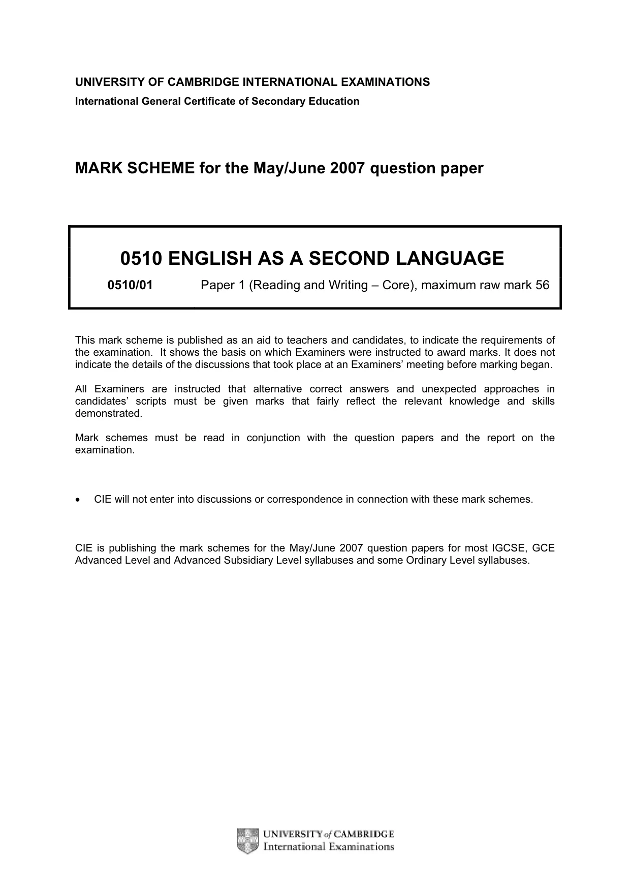Mark scheme, page 2 of 12