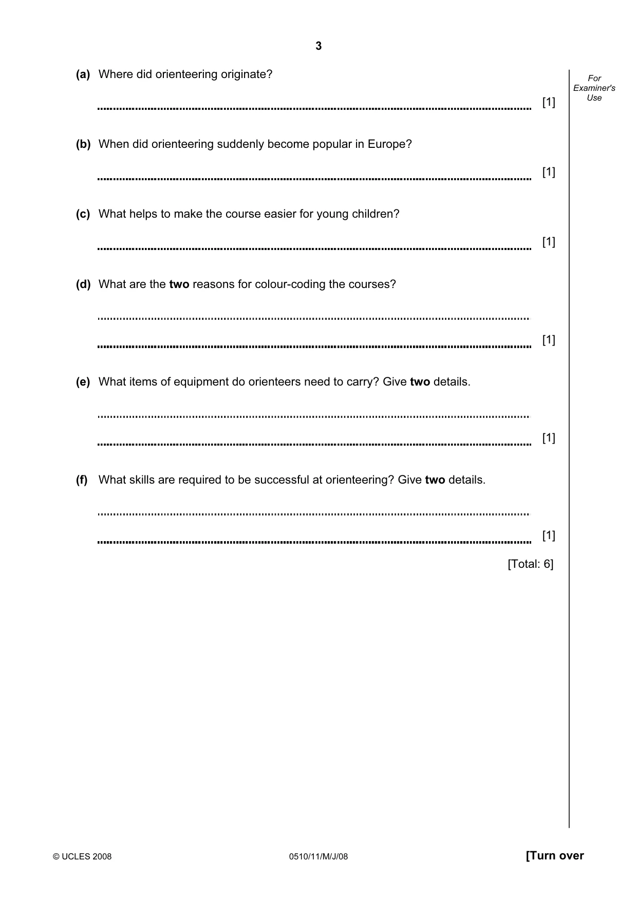 Cambridge IGCSE English - Second Language (oral endorsement) 0510 2008 May/June Paper 1 · Variant 1 question paper, page 4 of 33