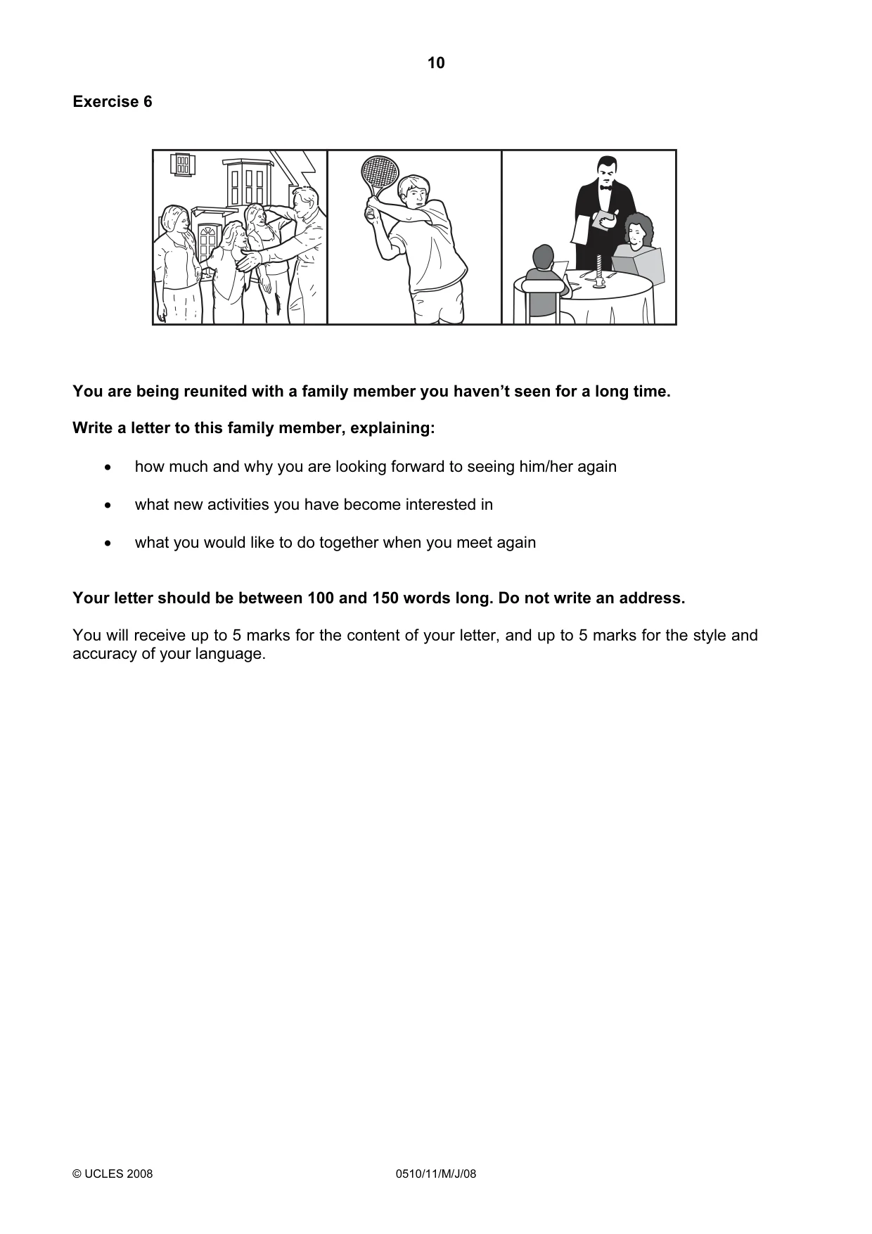 Cambridge IGCSE English - Second Language (oral endorsement) 0510 2008 May/June Paper 1 · Variant 1 question paper, page 11 of 33