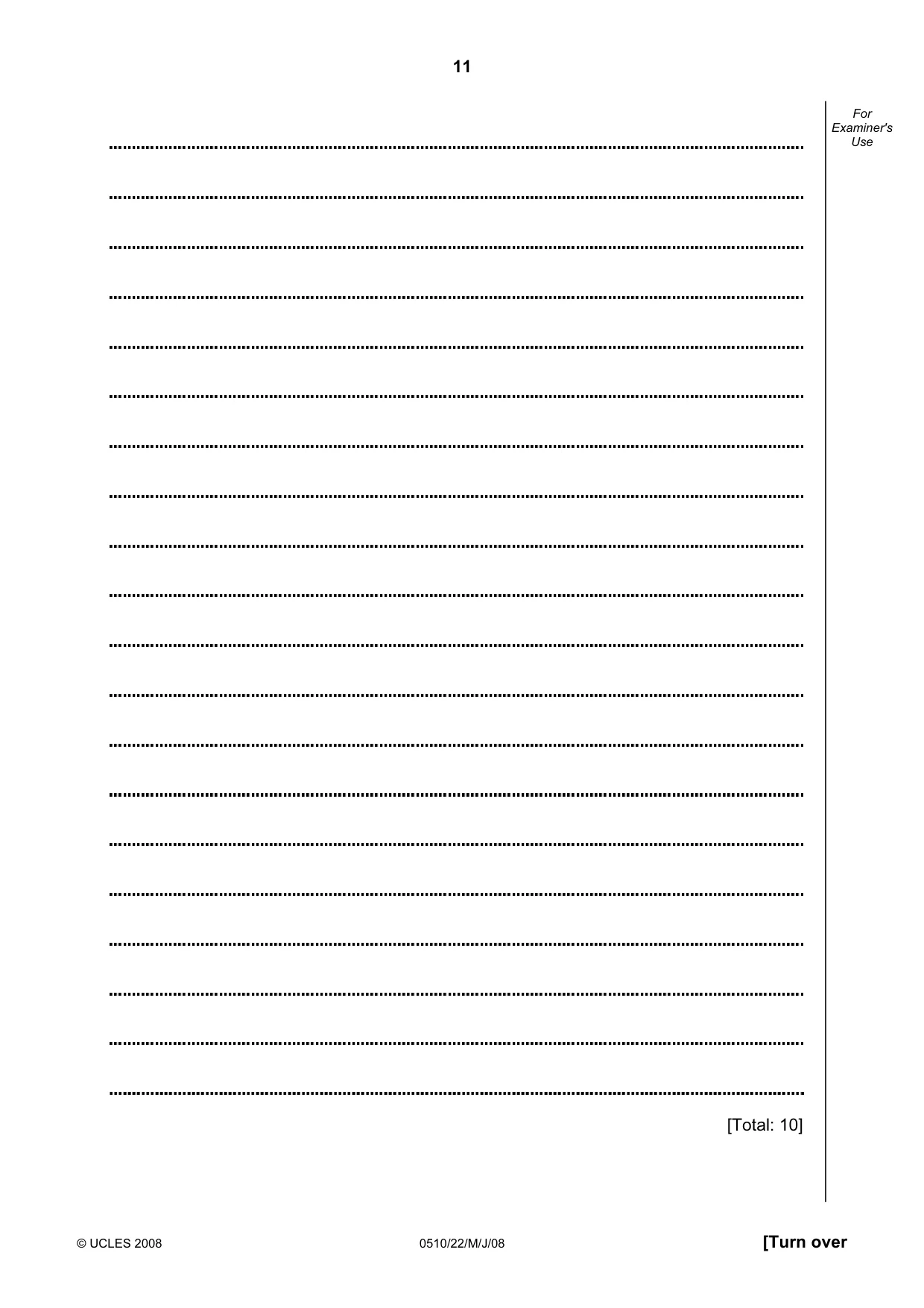 Cambridge IGCSE English - Second Language (oral endorsement) 0510 2008 May/June Paper 2 · Variant 1 question paper, page 28 of 33